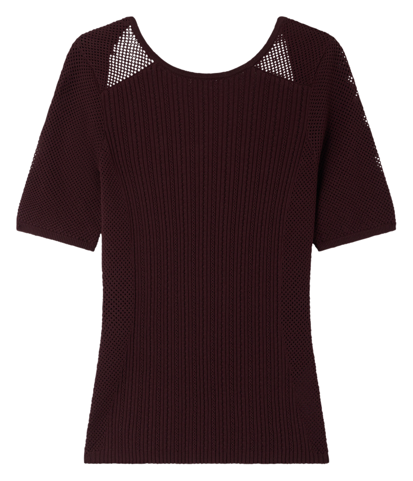 Round neck cotton top SESSUN Brown