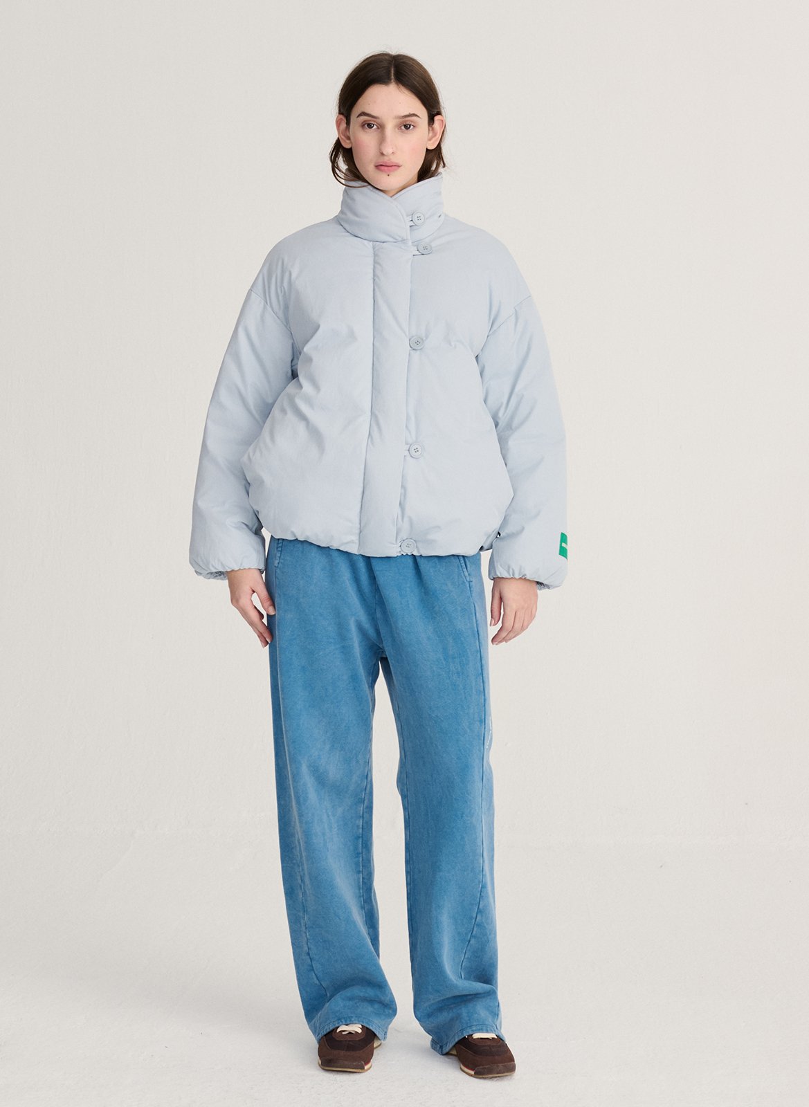 Weite Daunenjacke aus Baumwolle BOBO CHOSES Blau