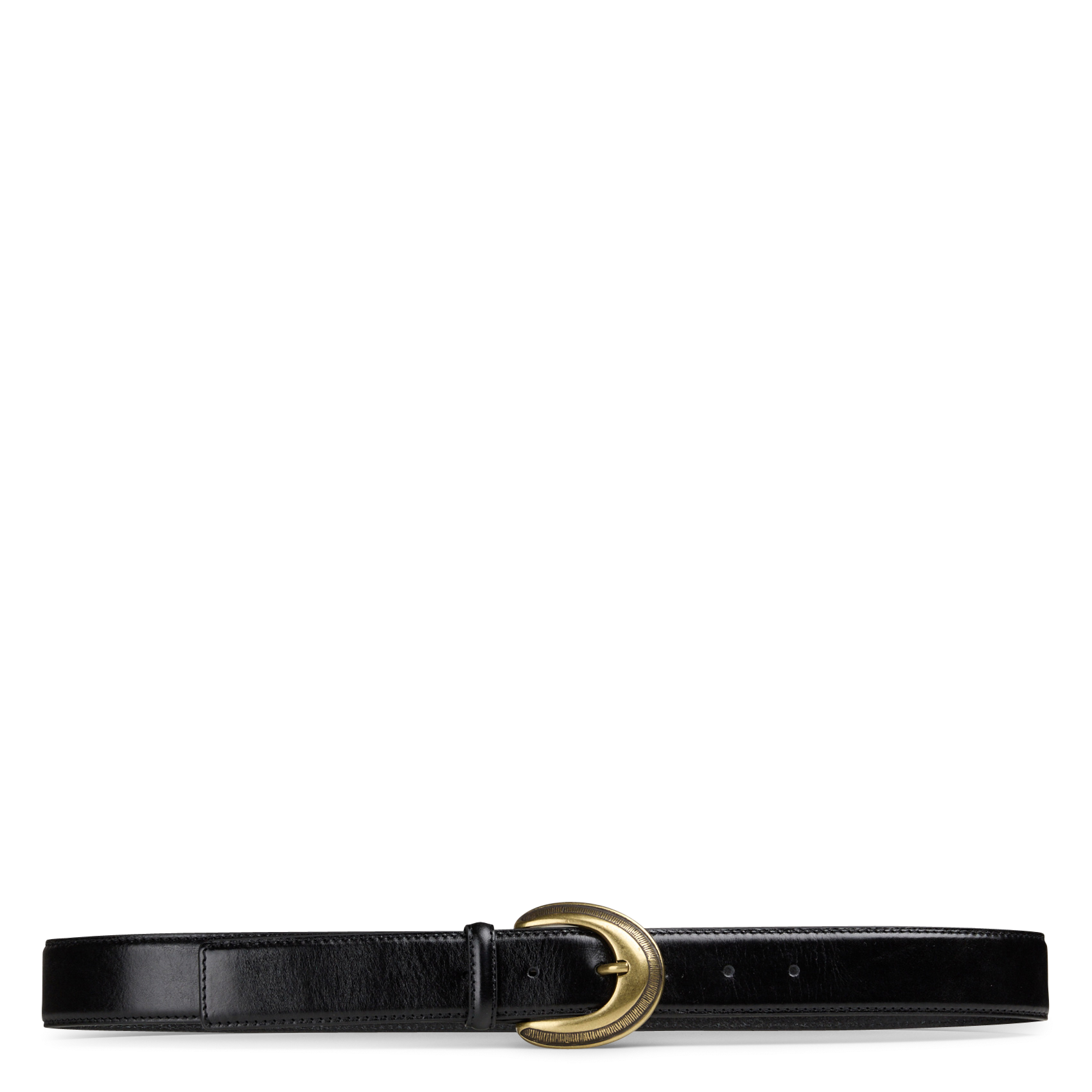 Leather belt with buckle MAISON 123