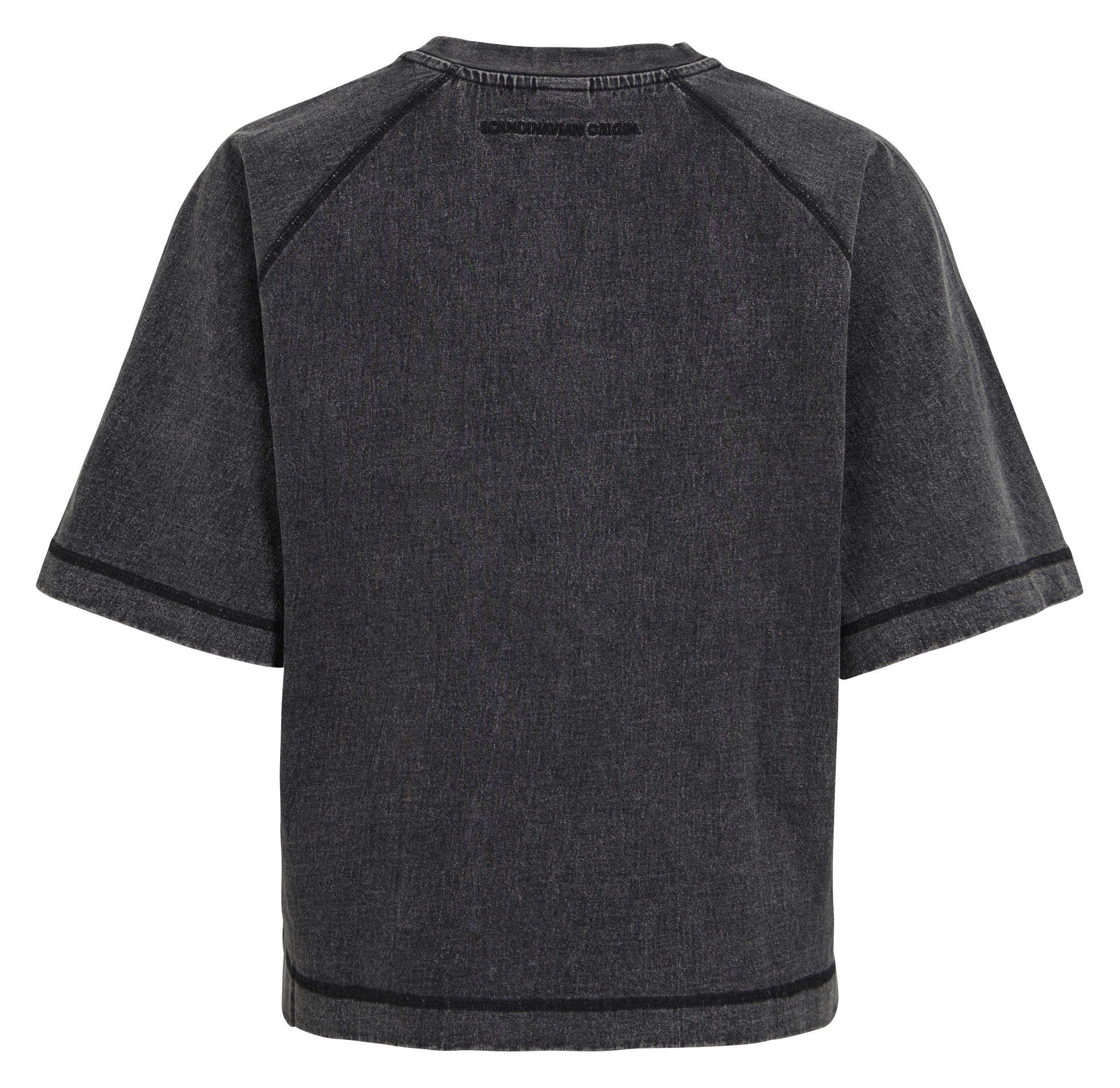 Ruim T-shirt met borduursels ROUGE EDIT Grijs