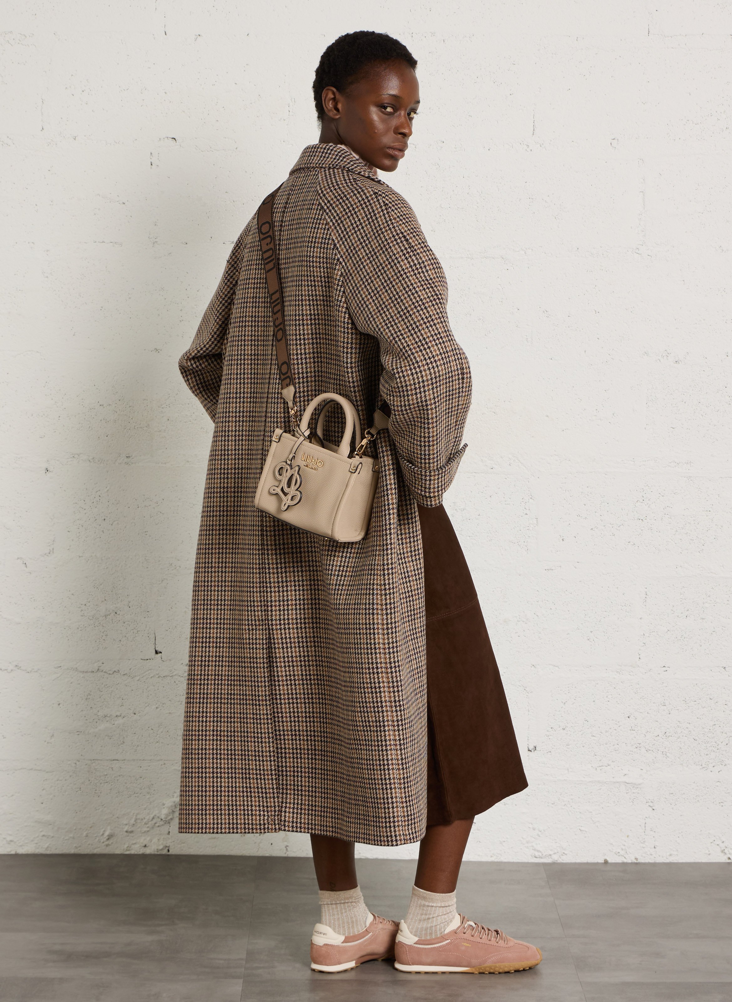 Faux leather handbag LIU JO Beige