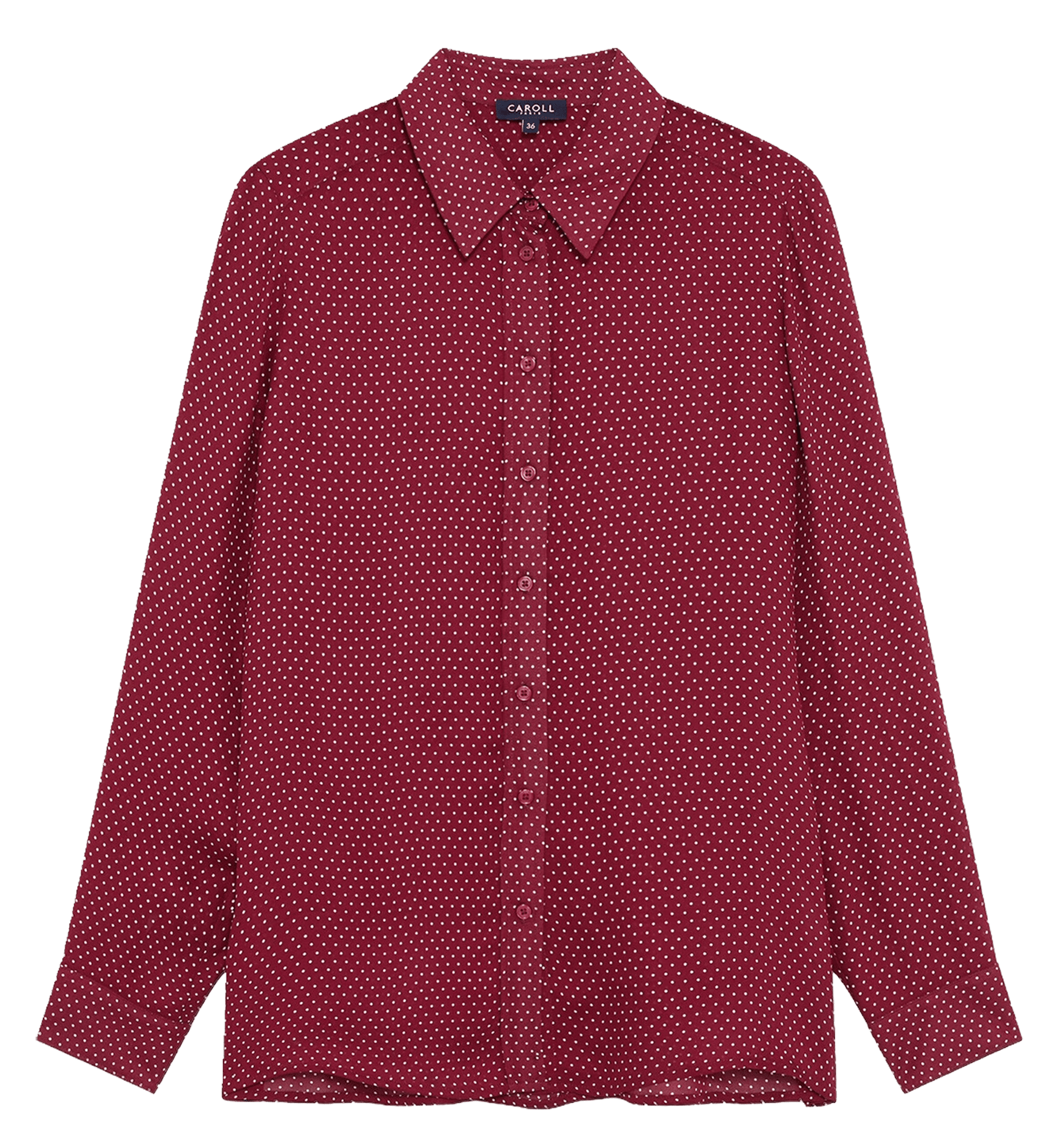 Chemise col classique  CAROLL Rouge