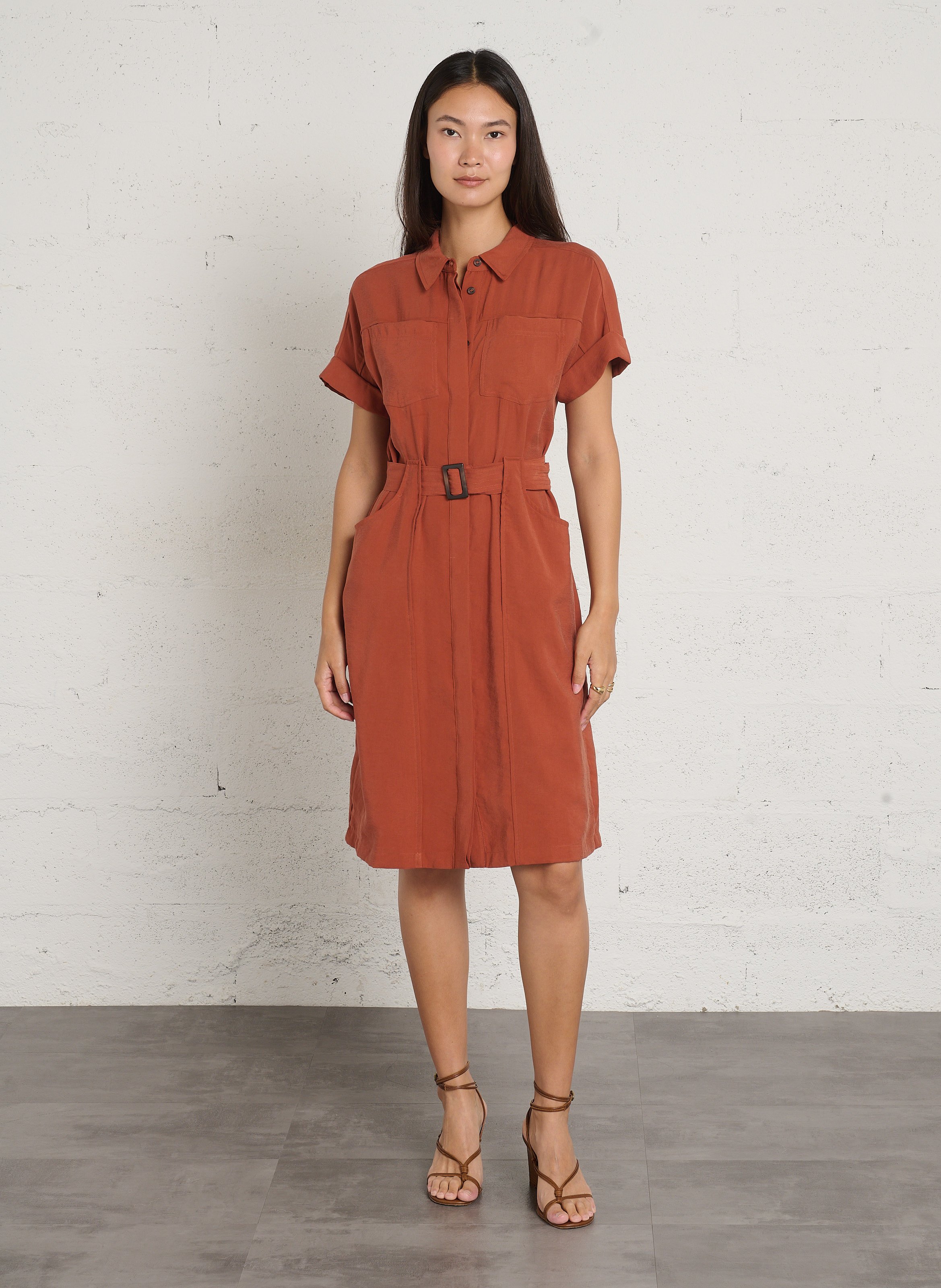 Fitted maxi dress MAISON 123 Red