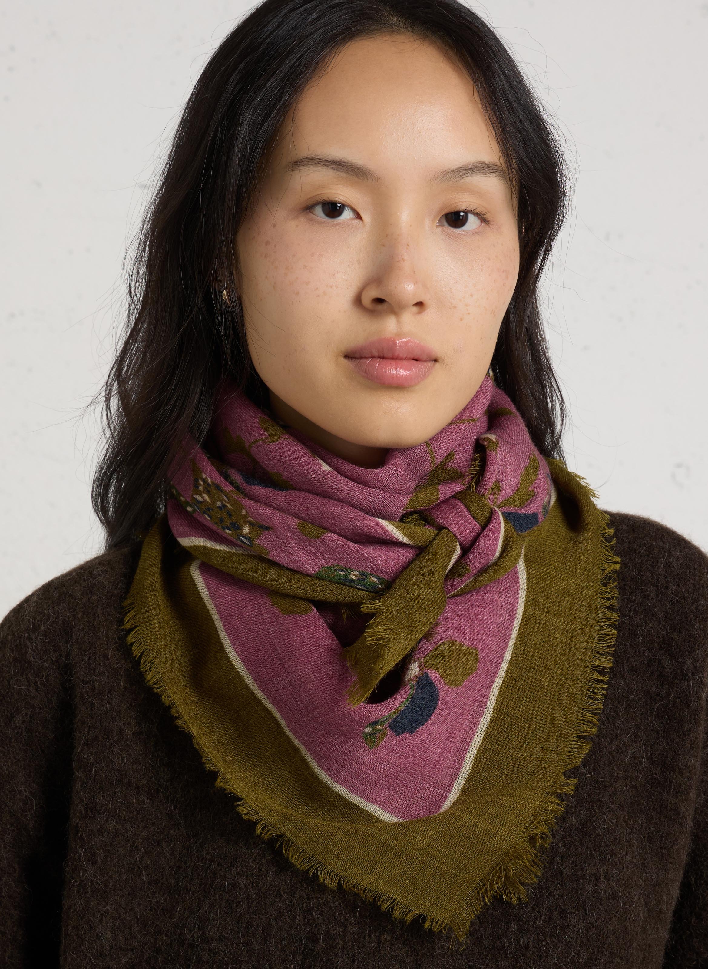 Wollen foulard met print NICE THINGS