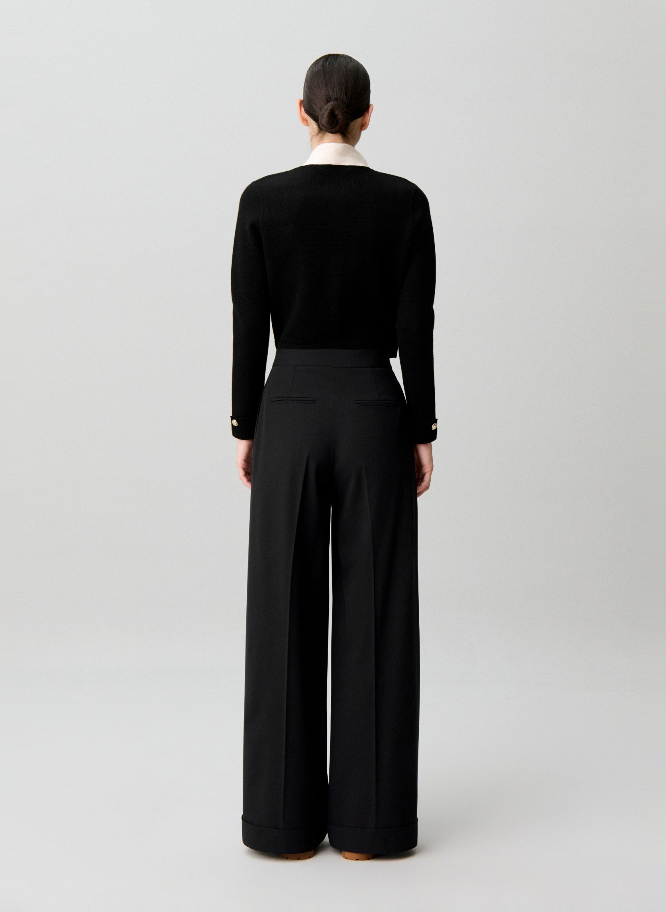 Pantalon droit uni CLAUDIE PIERLOT Noir