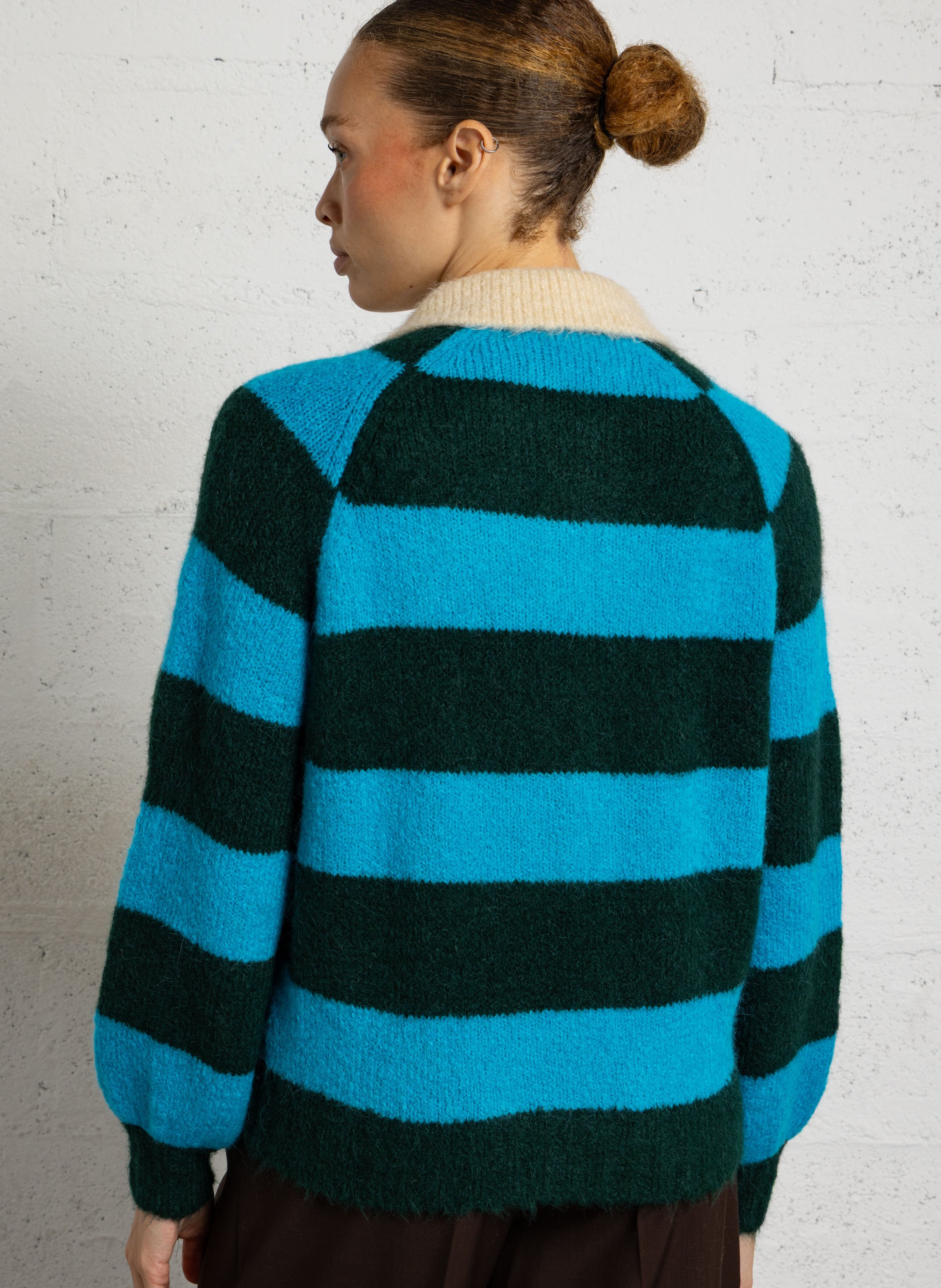 Sweater with polo collar THE TINY BIG SISTER Multicolored