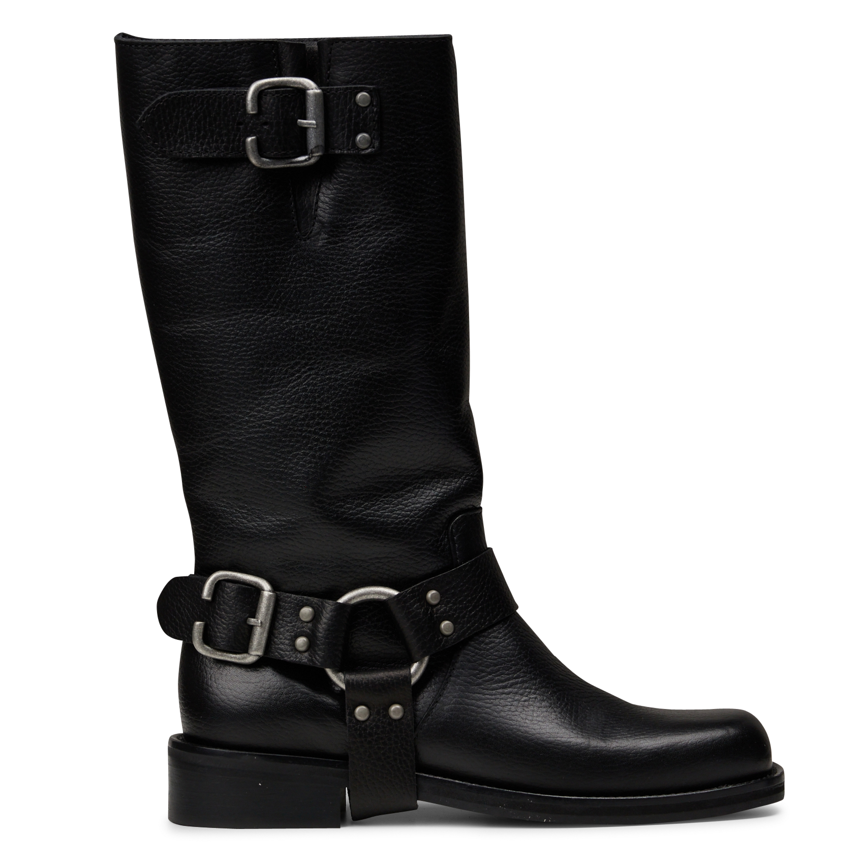 Buckled leather boots MELLOW YELLOW
