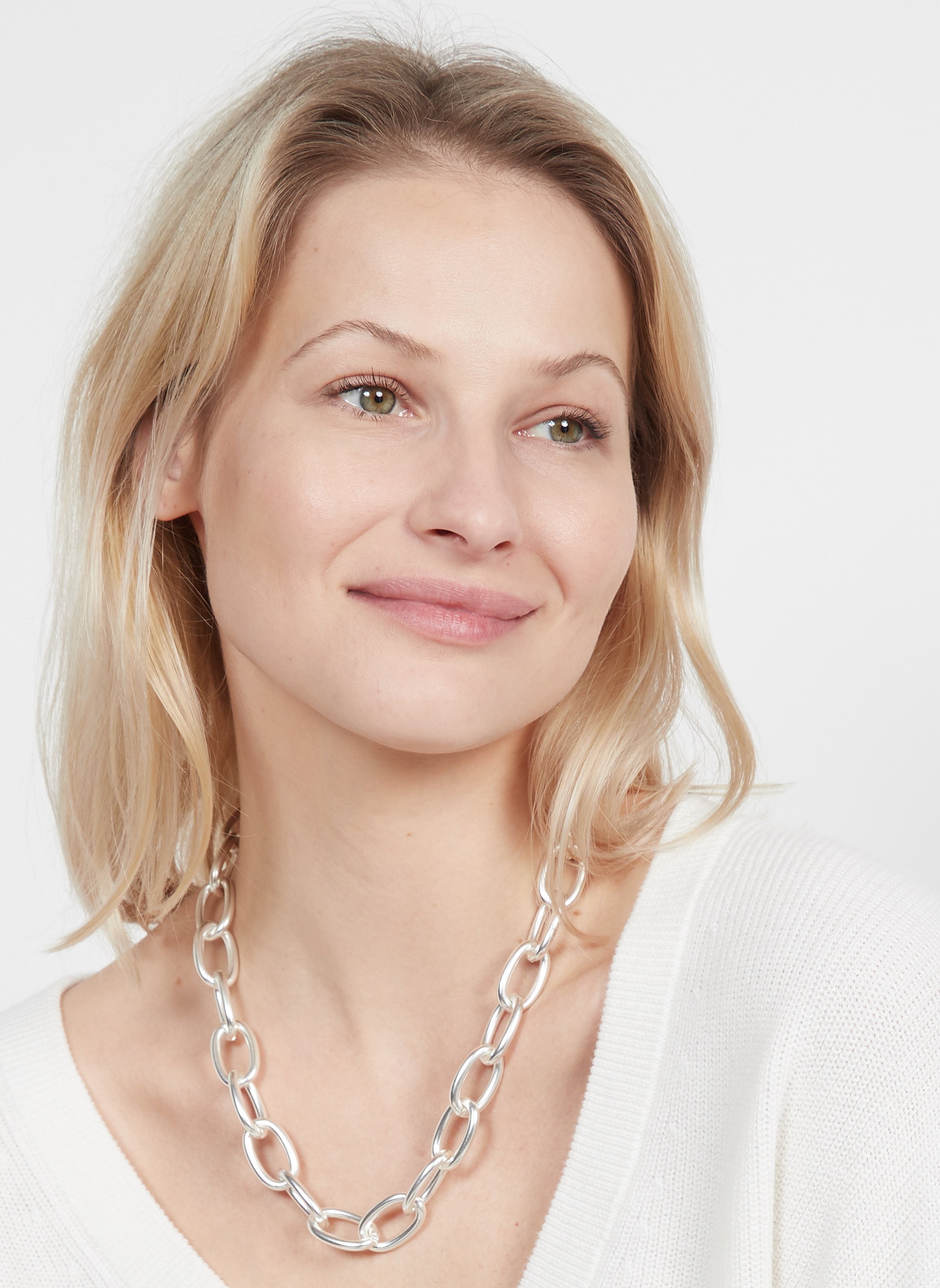 Silverplated Brass Necklace Argent Mya Bay Women Place des Tendances