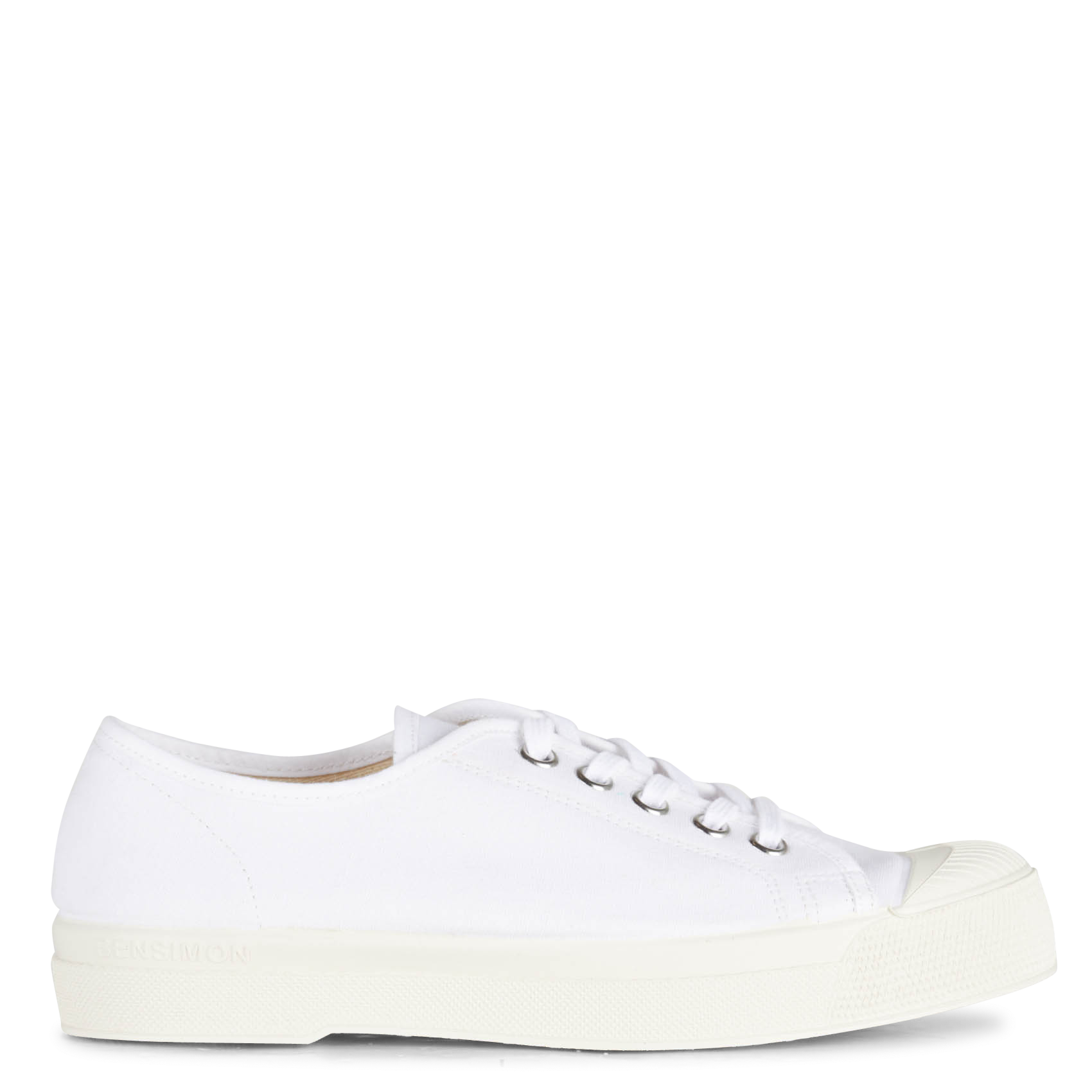 Baskets basses en toile  BENSIMON Blanc