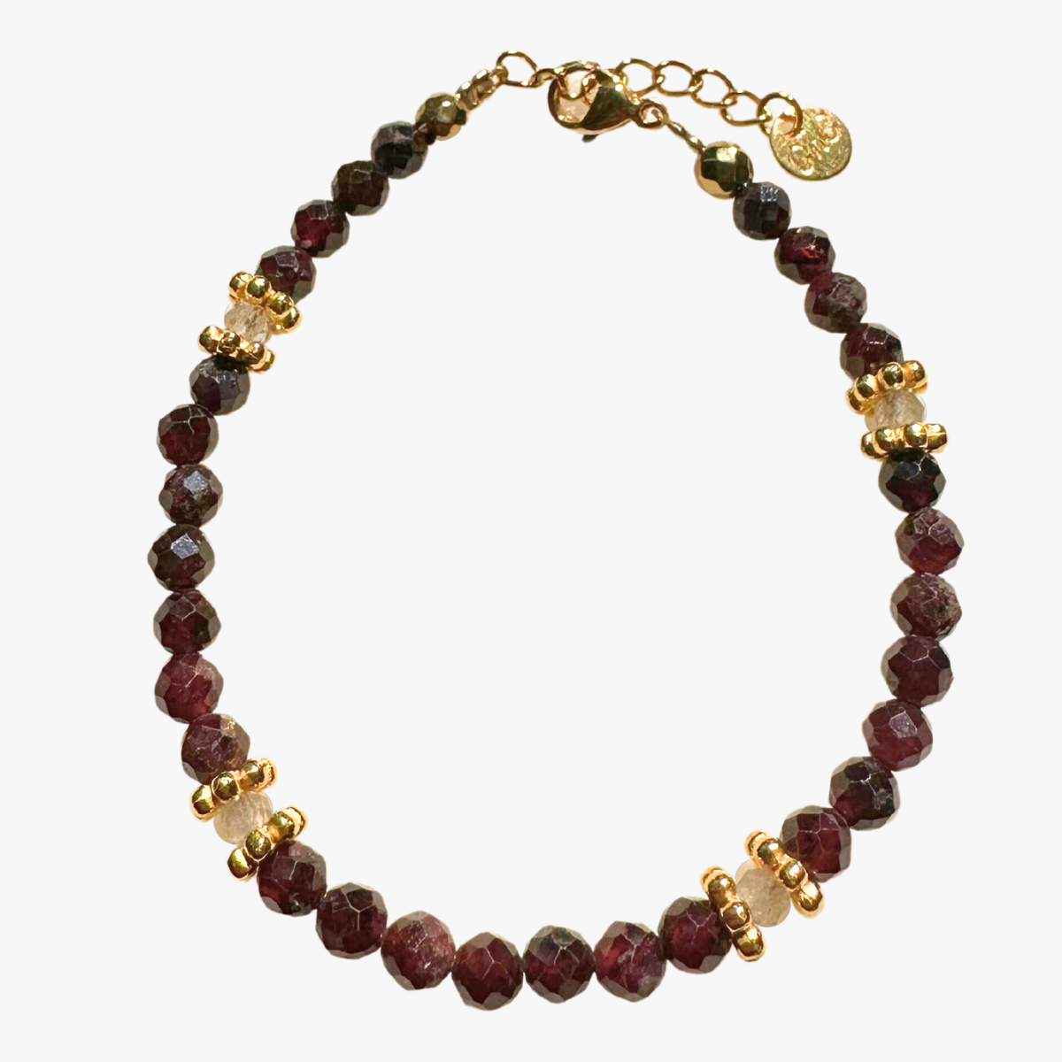 Garnet bracelet GINANDGER Blue