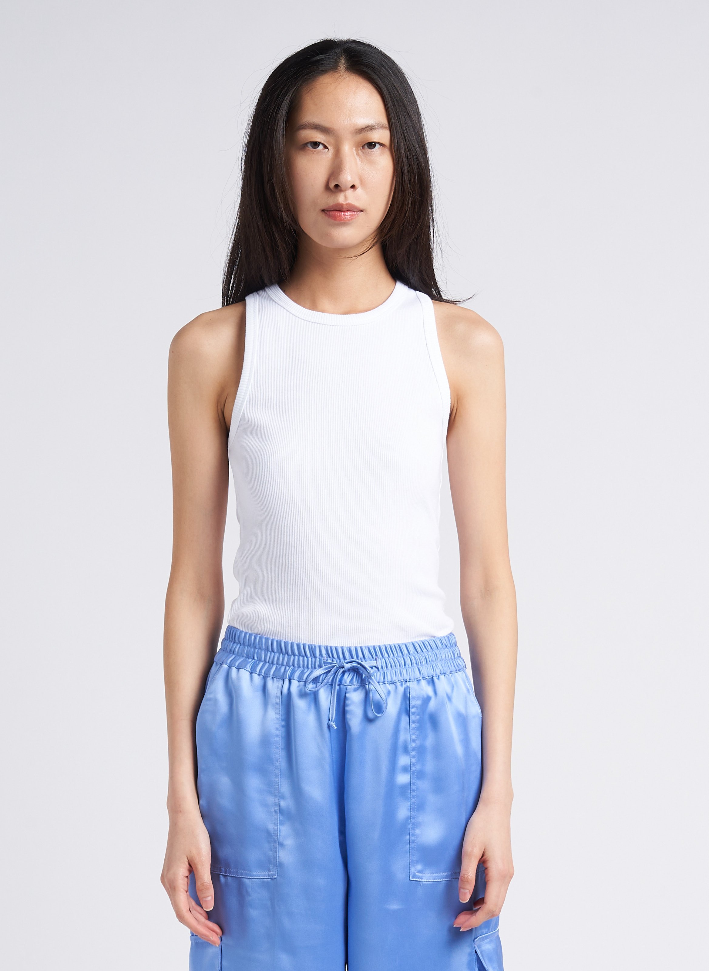 Ribbed cotton tank top SAISON 1865