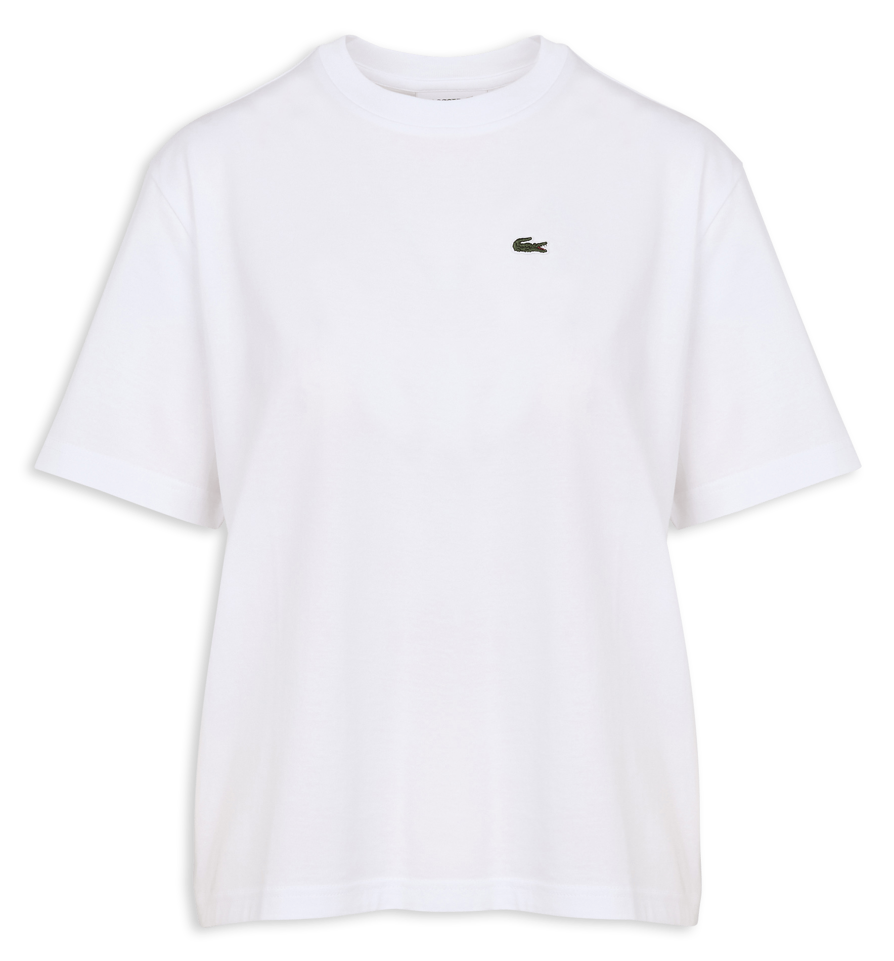 Tee-shirt manches courtes en coton LACOSTE Blanc
