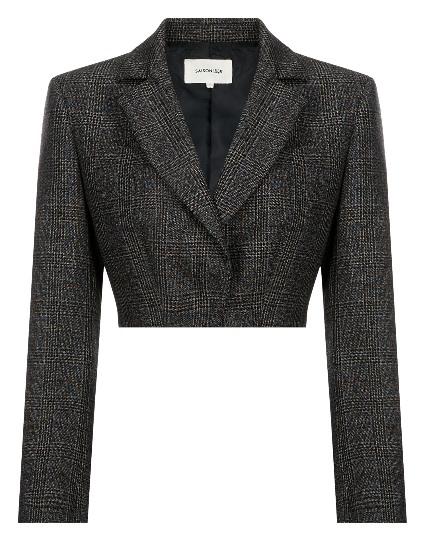 Korte geruite wollen jas SAISON 1865 Veelkleurig