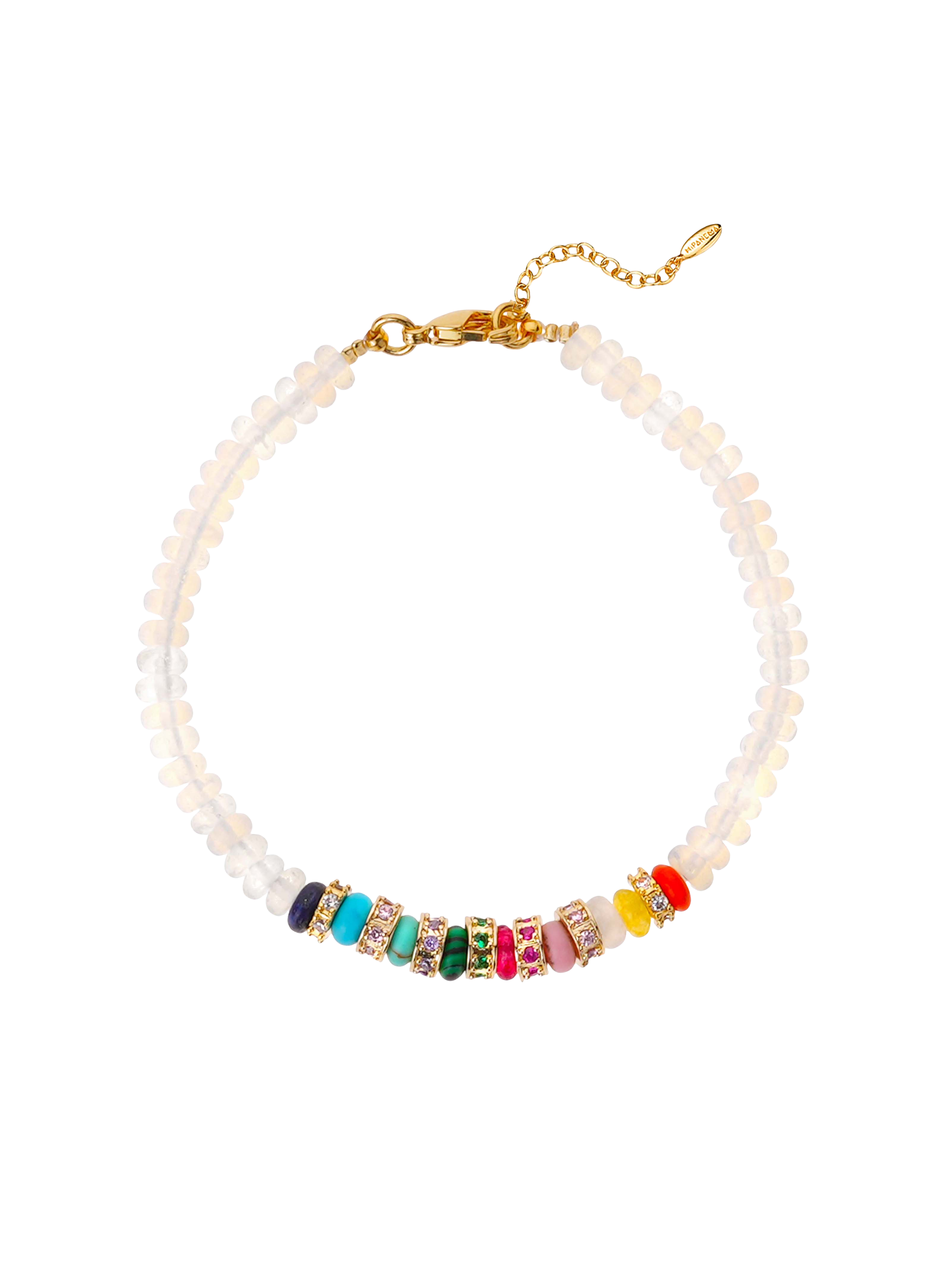 Bracelet with beads and adjustable charm HIPANEMA Multicolored