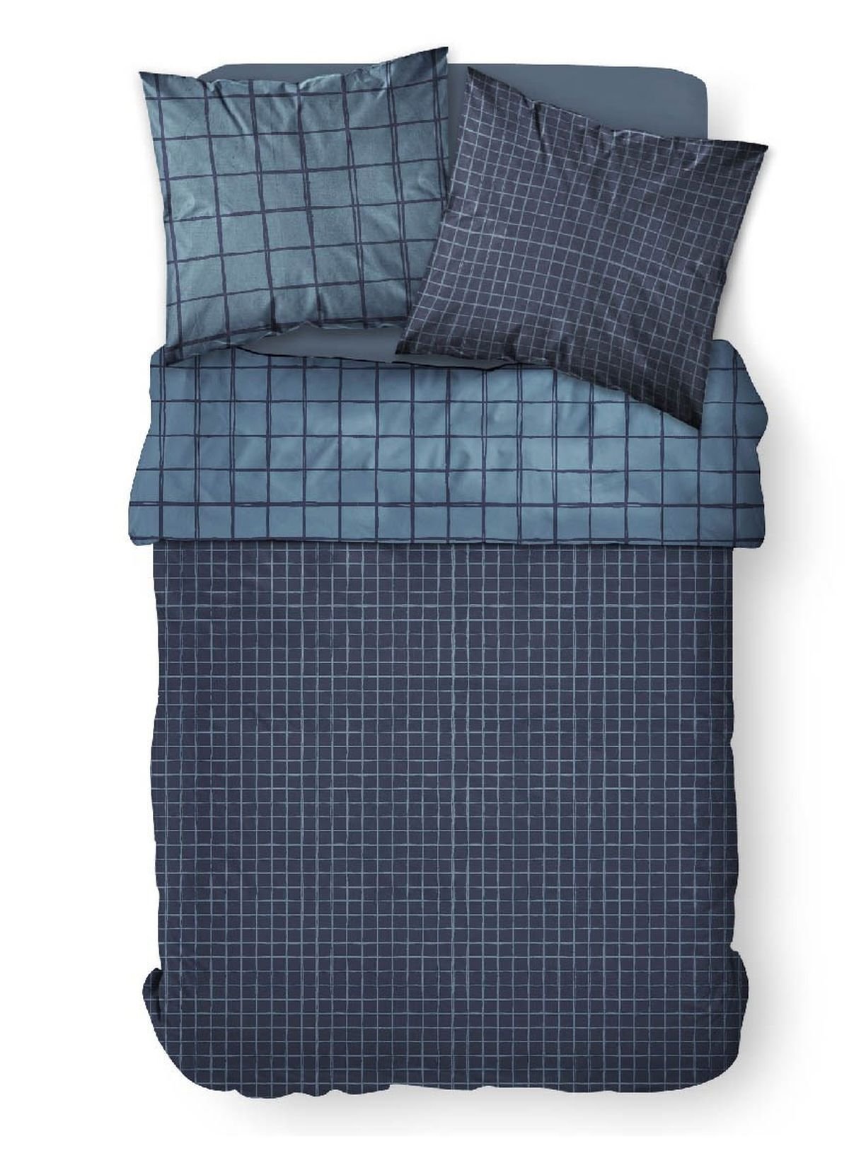 Printed cotton bedding set TODAY LINGE DE MAISON Blue