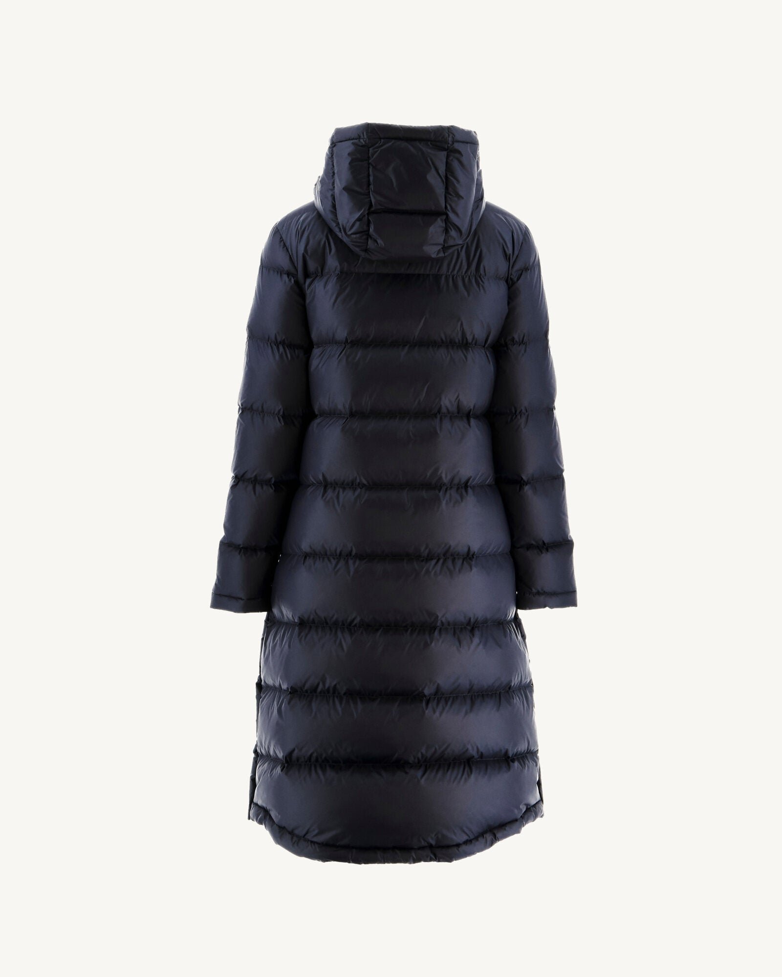 Long hooded puffer coat for extreme cold Karachi JOTT Blue