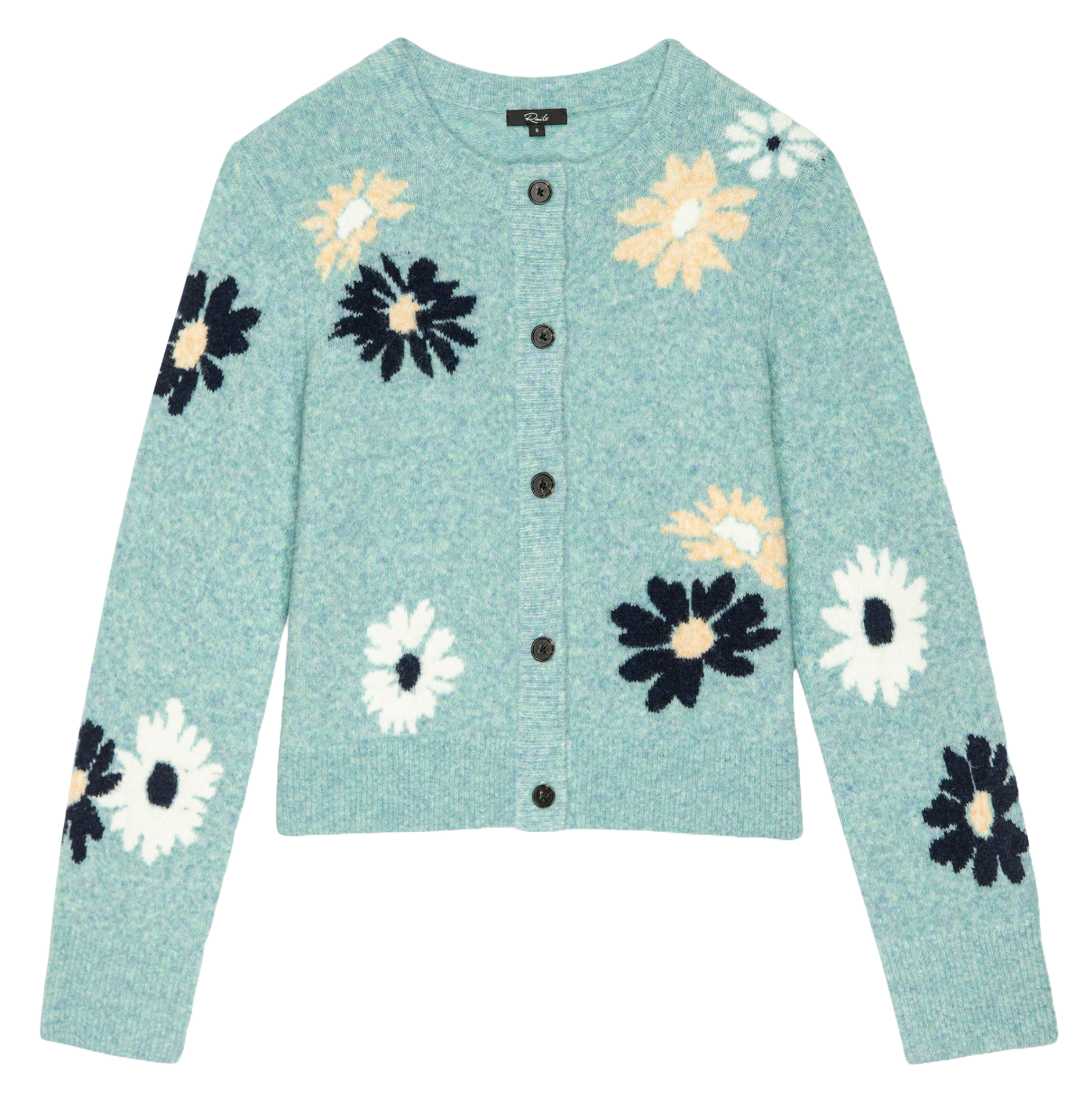 Cardigan droit à imprimé floral RAILS Multicolore