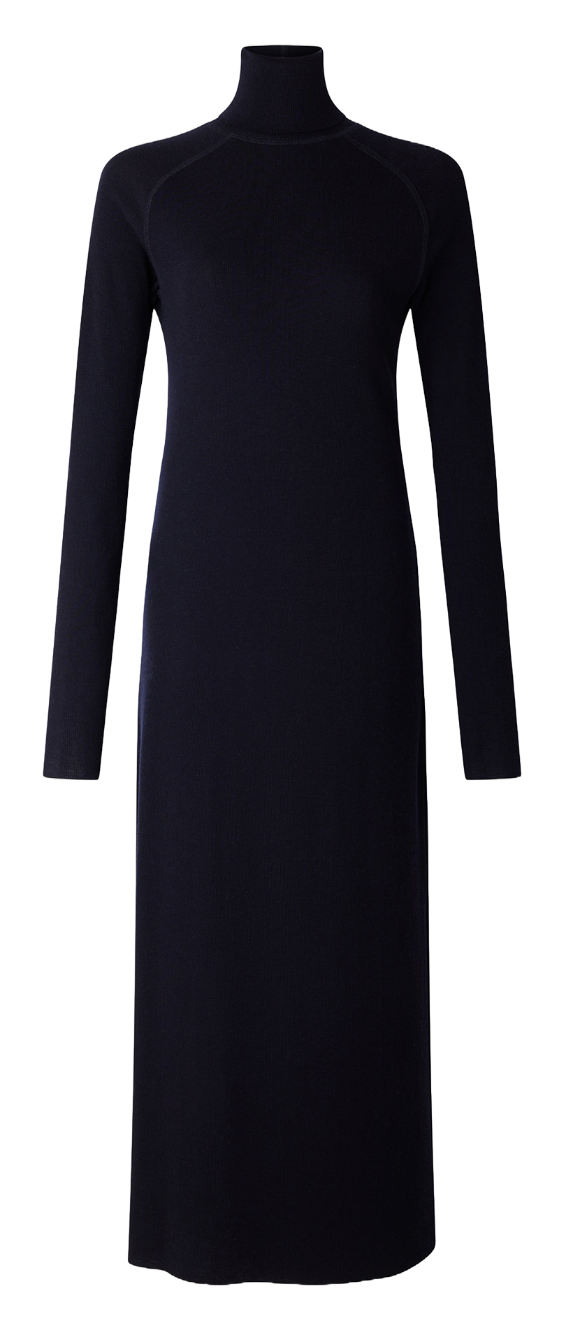 Robe longue col roulé en laine SOEUR Bleu