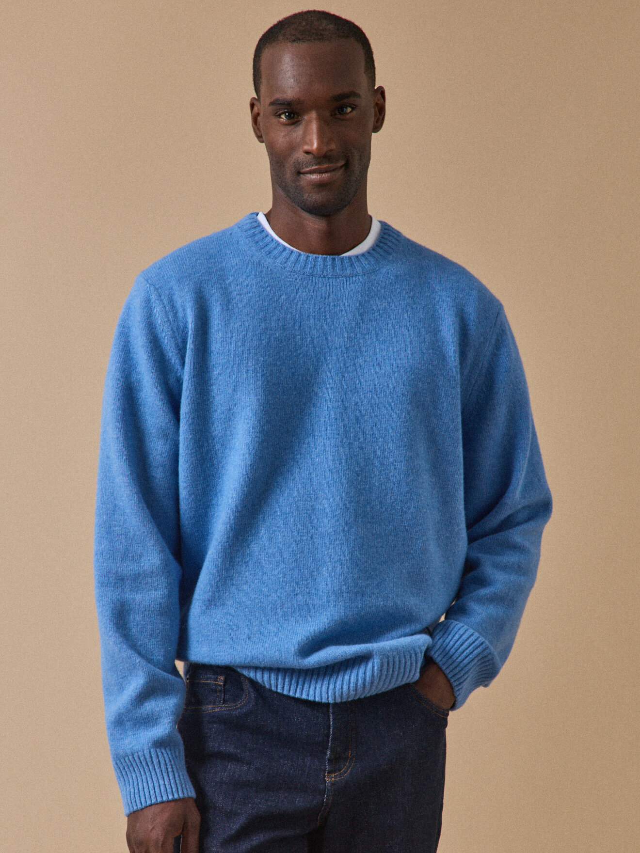 Round neck wool blend sweater CYRILLUS