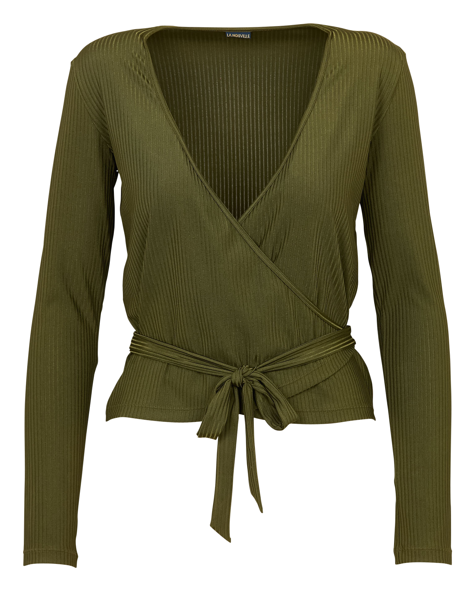Langarm Wickeltop LA NOUVELLE Grun