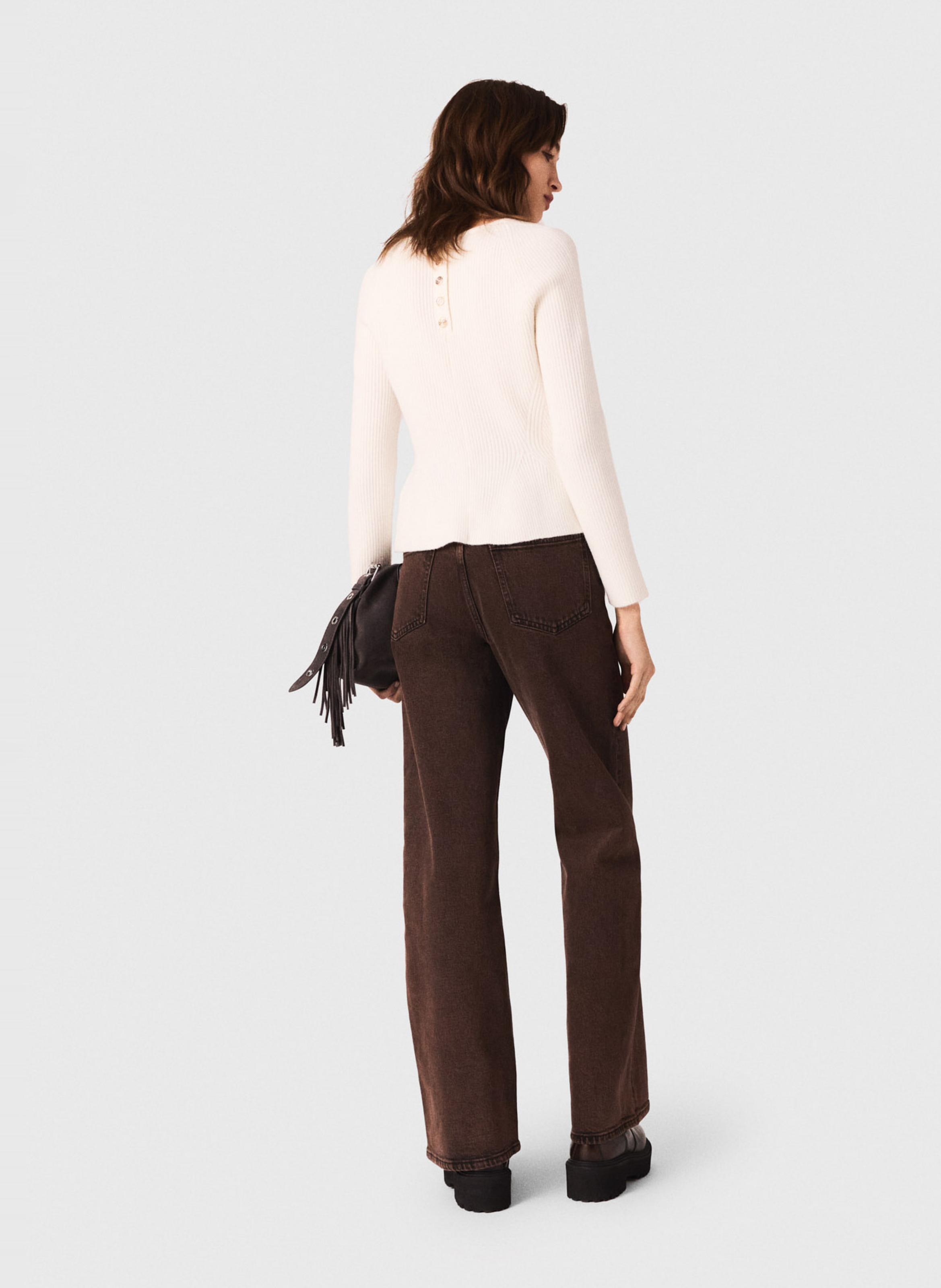 Rechte jeans MAJE Bruin