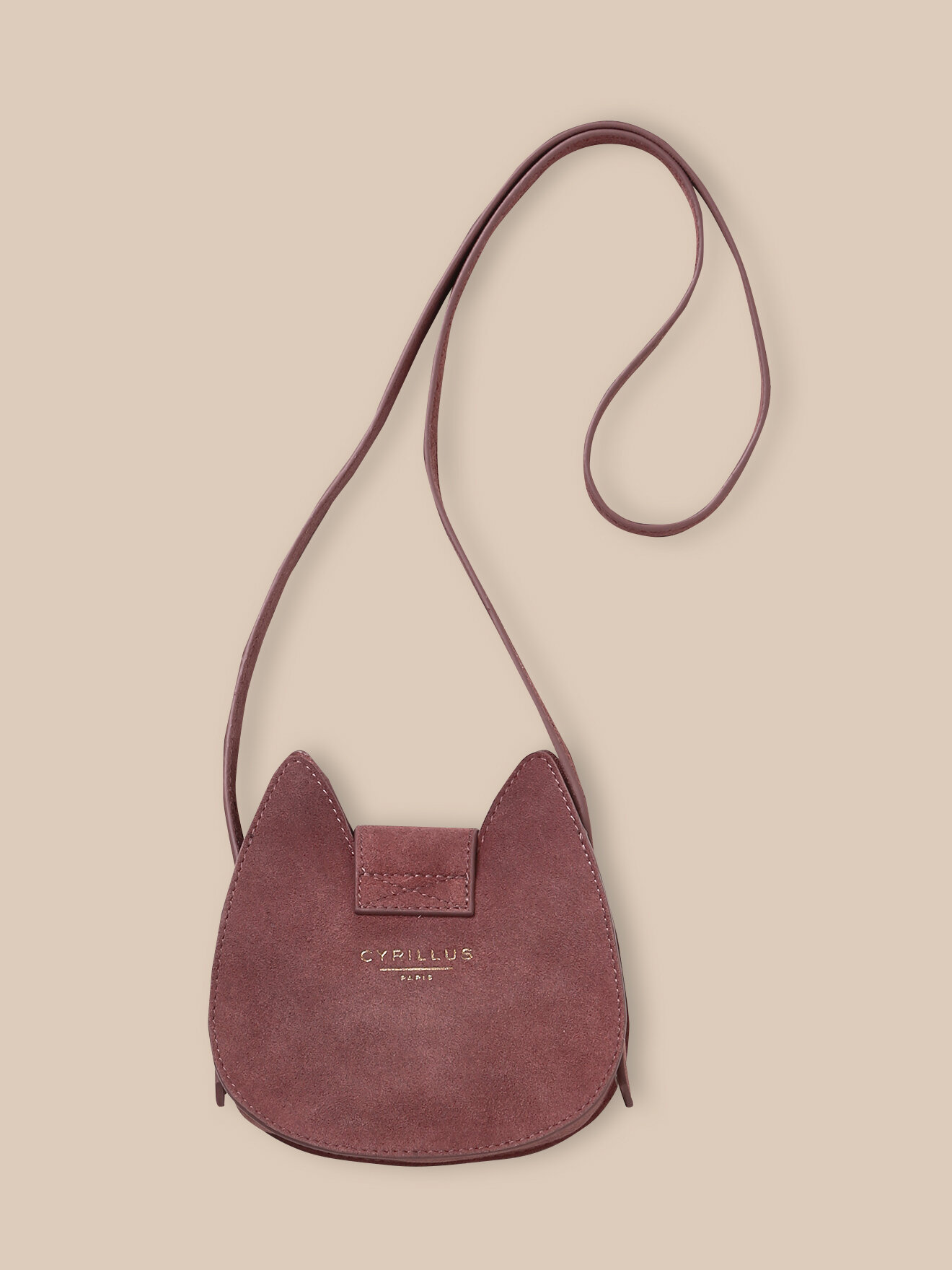 Squirrel leather bag CYRILLUS Pink