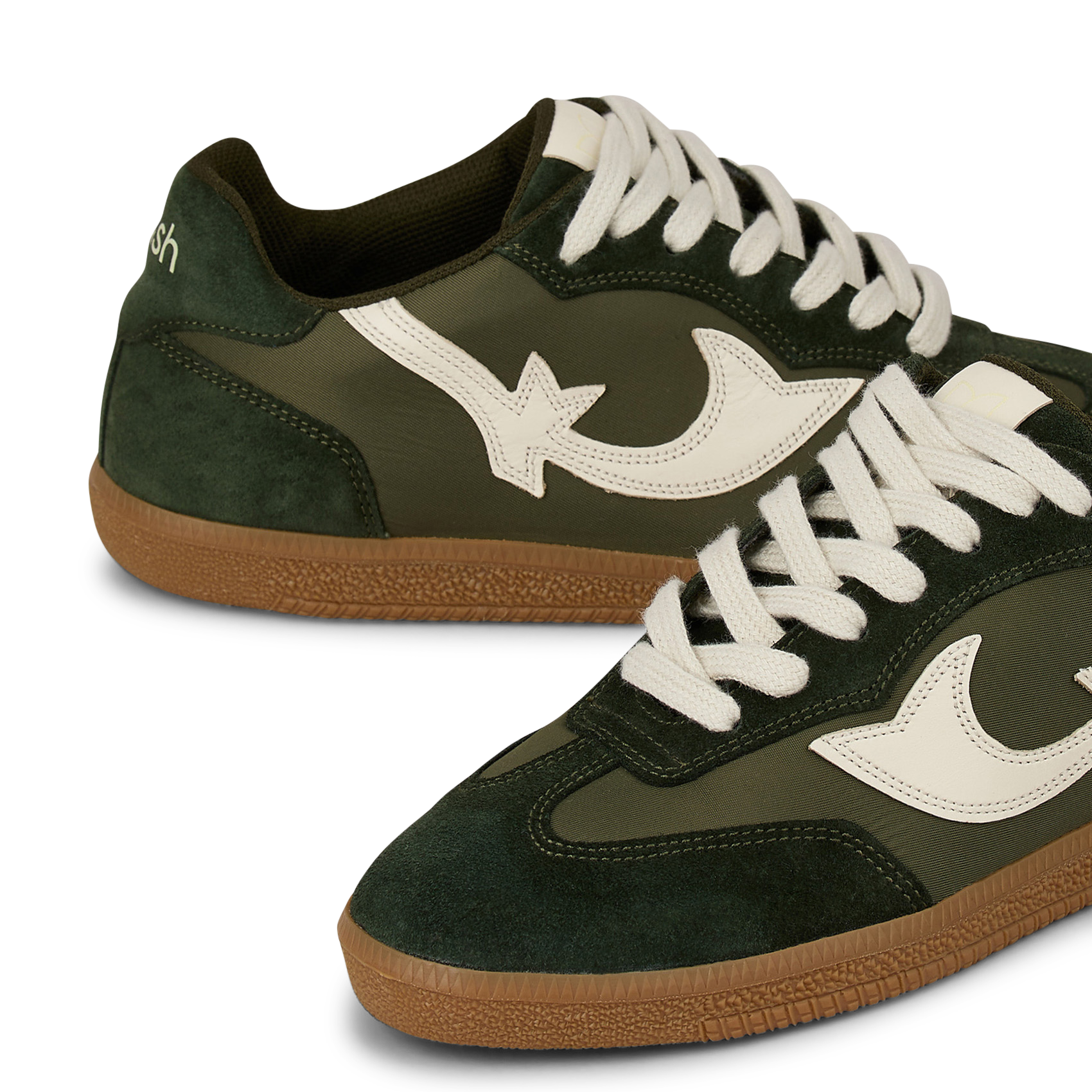 Baskets basses en cuir BA&SH Vert