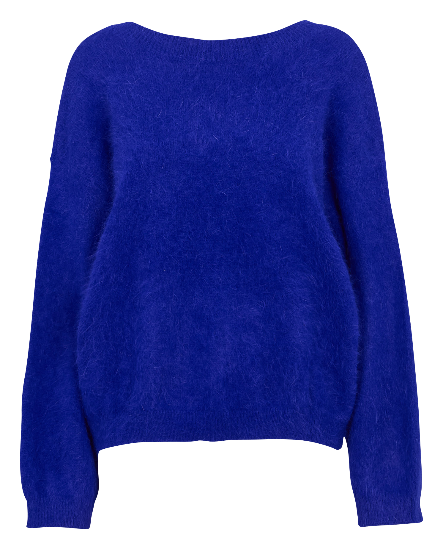 Pull devant dos ample en laine mélangée BELLEROSE Bleu