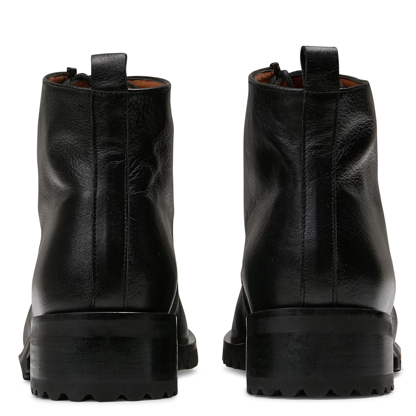 Bianca leather ankle boots NAGUISA Black