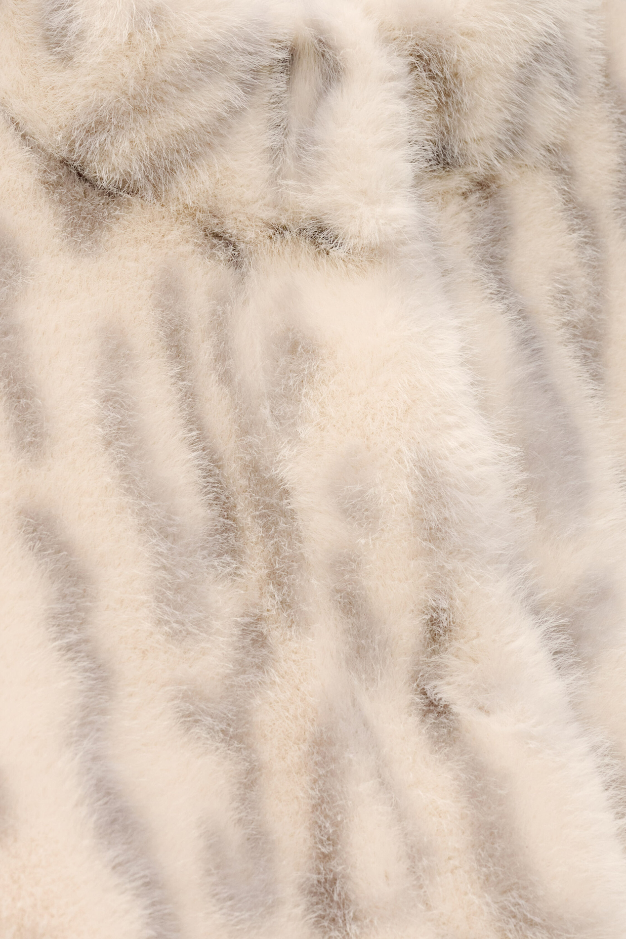 Veste oversize col montant imprimée BA&SH Beige