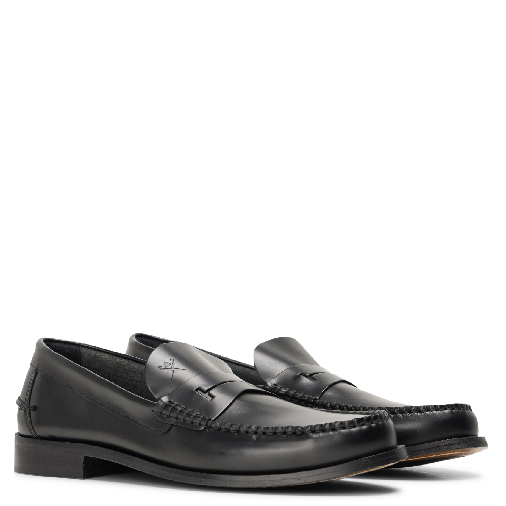 Mocassins en cuir HACKETT Noir