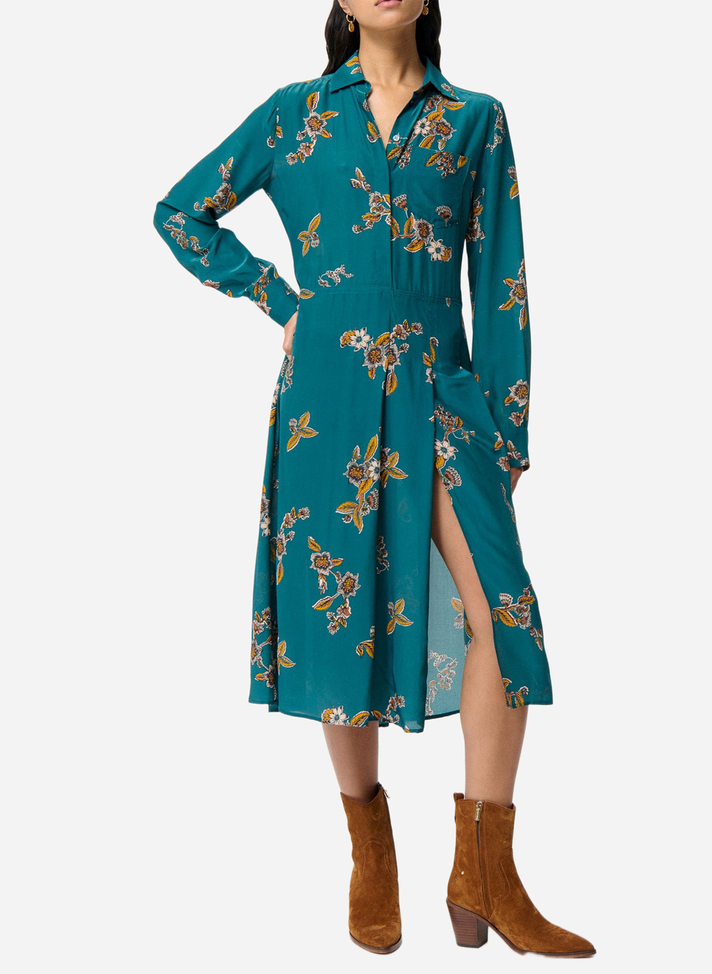 Long printed dress VANESSA BRUNO Blue