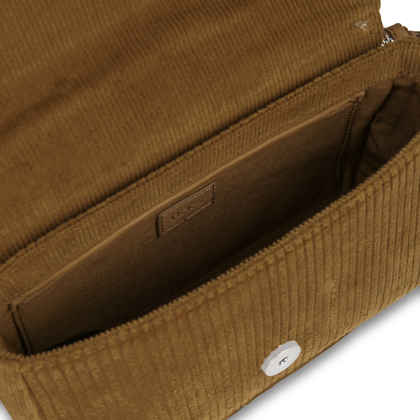 Corduroy shoulder bag in 3 parts IKKS Beige