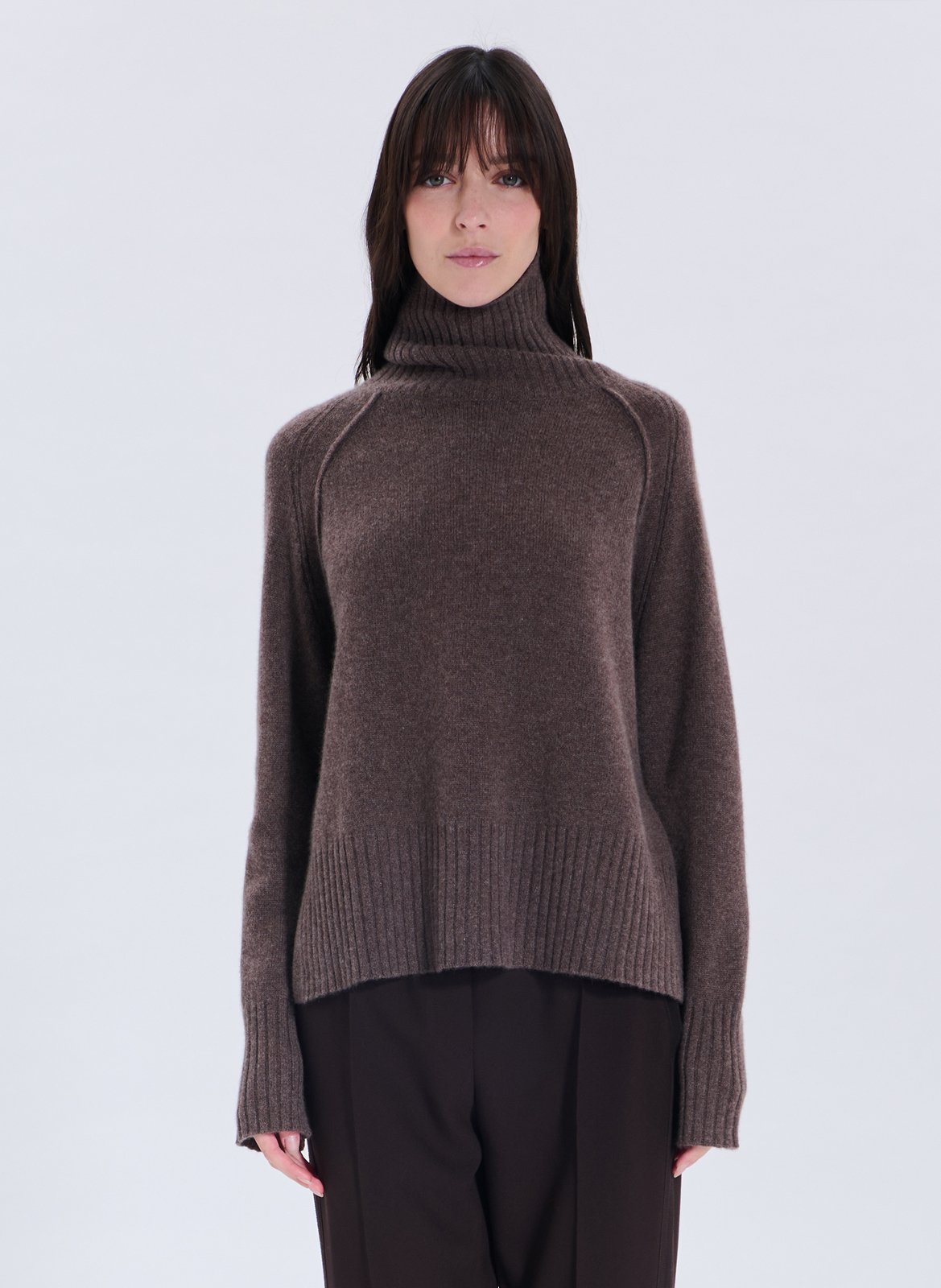 Cashmere polo neck sweater ZAPA