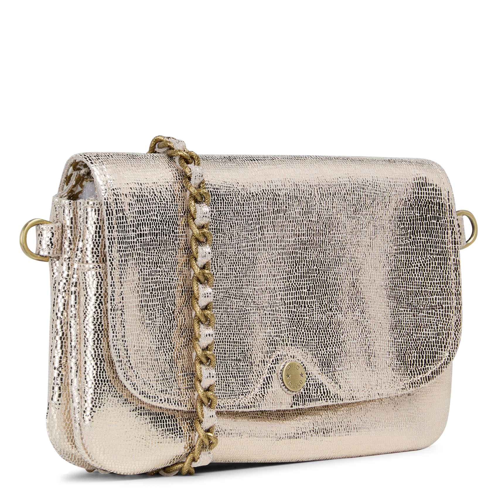 Pochette en cuir MILA LOUISE Blanc