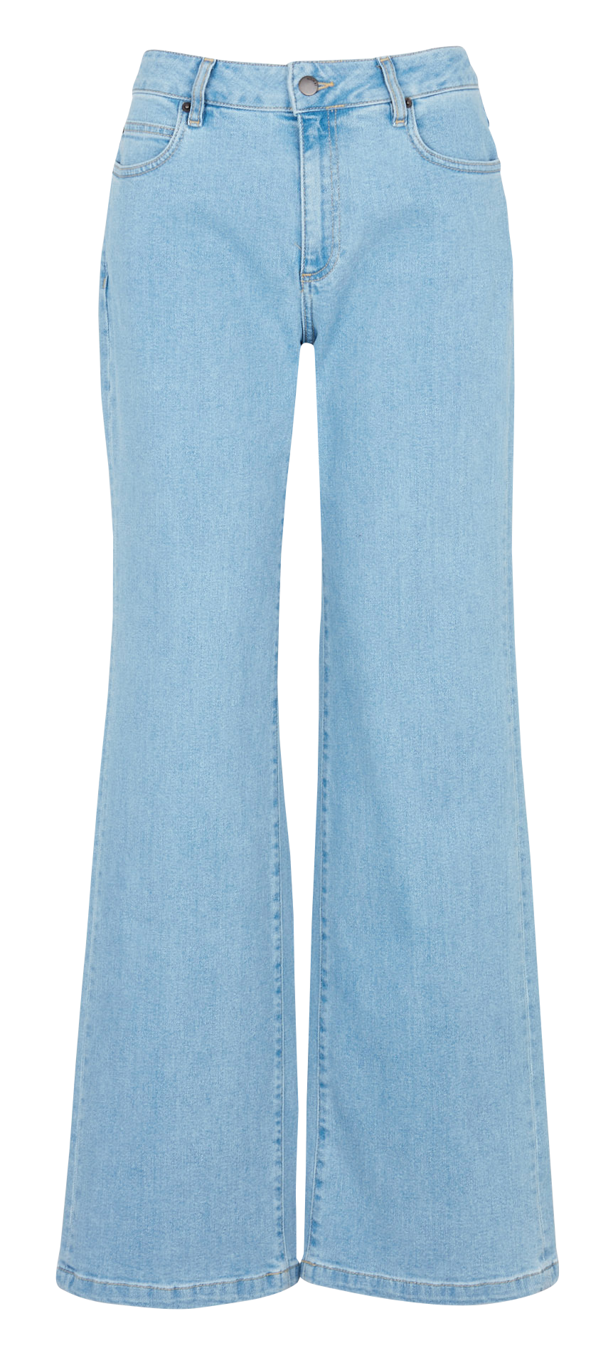Straight cotton-blend pants KOOKAI Blue