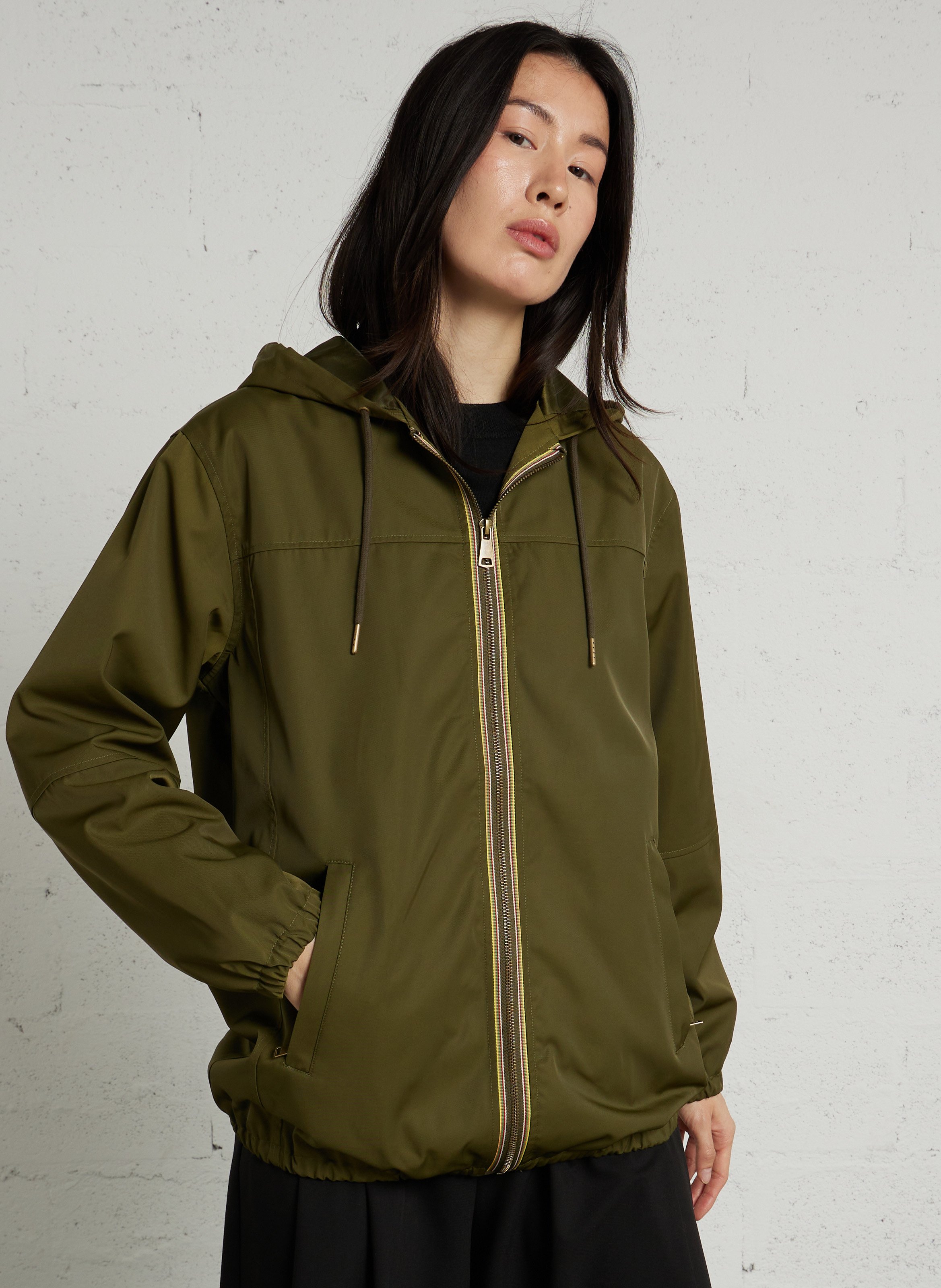 Parka droite col rond à capuche MAISON 123