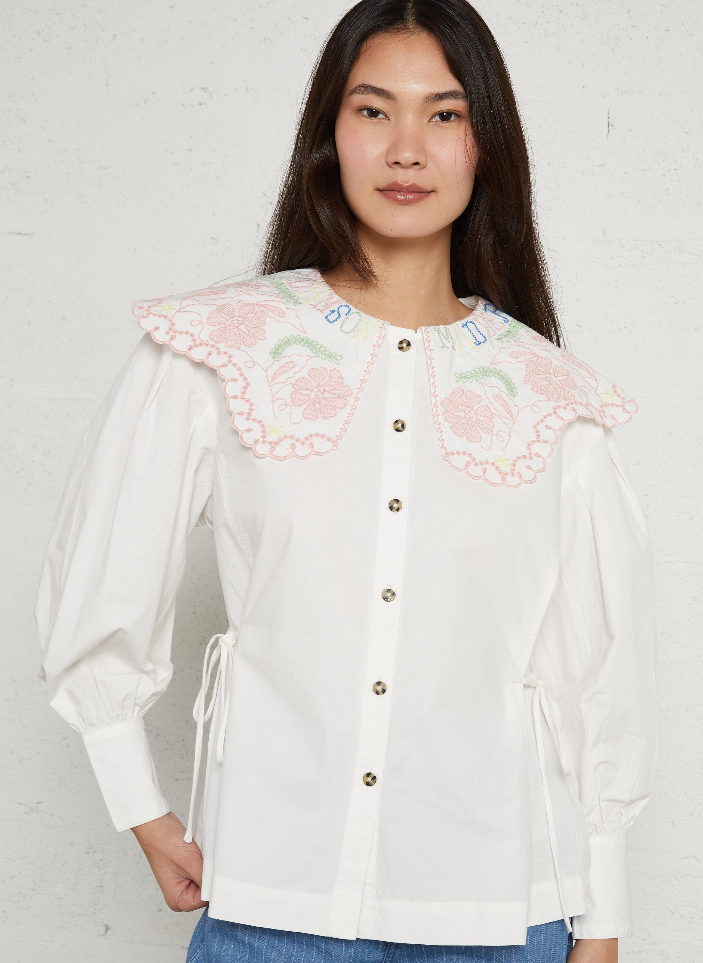 Weite Bluse aus Bio-Baumwolle DAMSON MADDER Weiss