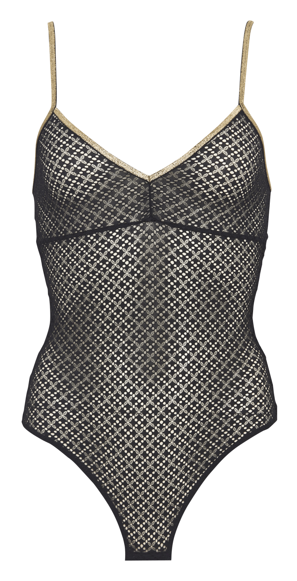 Body en dentelle LA NOUVELLE Noir