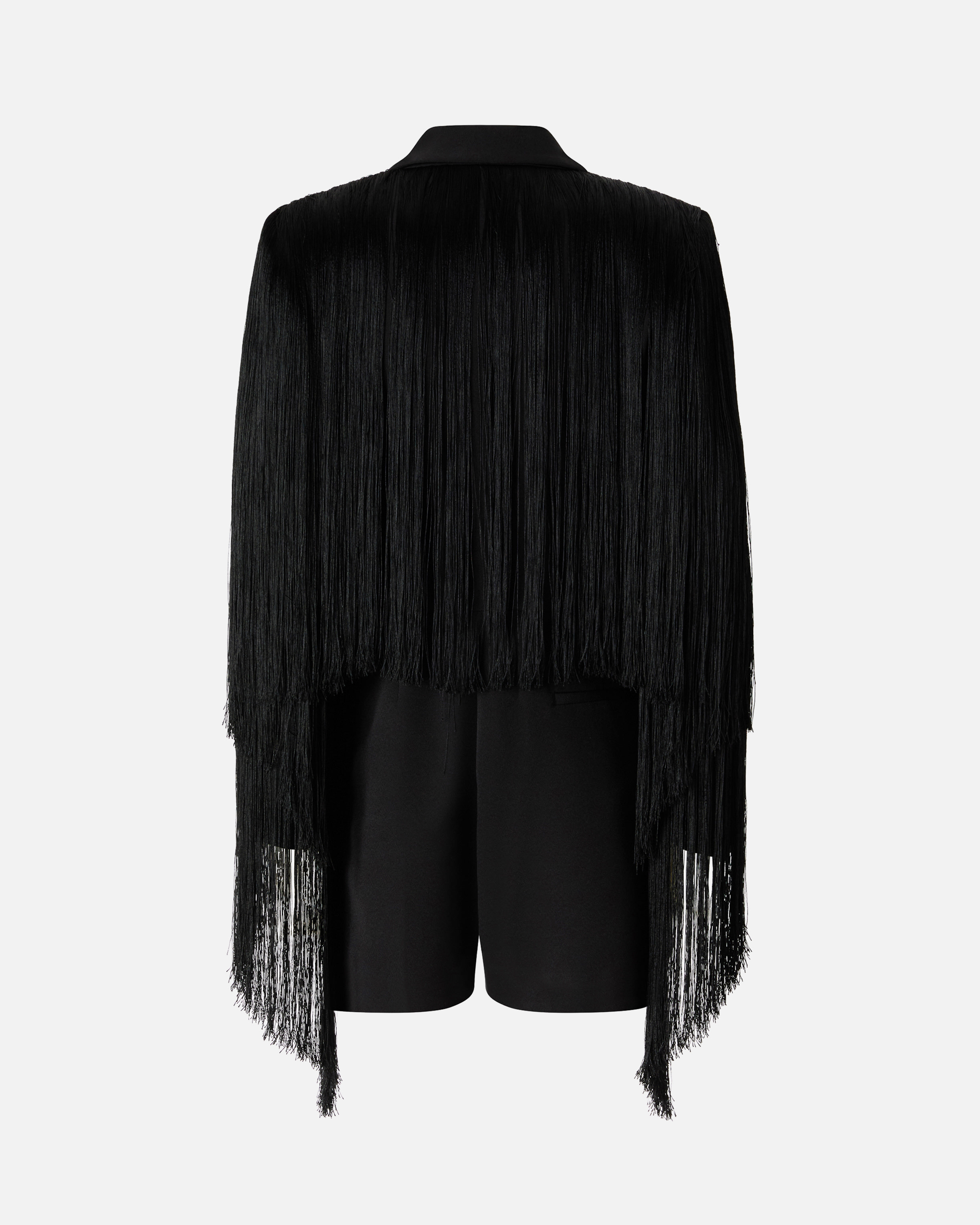 Combishort à franges all-over PINKO Noir