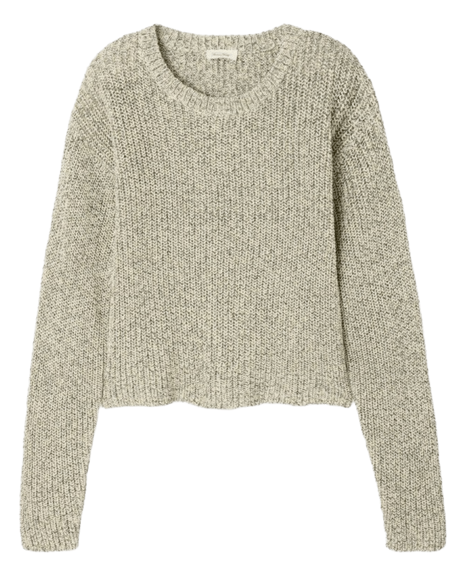 Rechte trui van biokatoen met ronde hals AMERICAN VINTAGE Geel