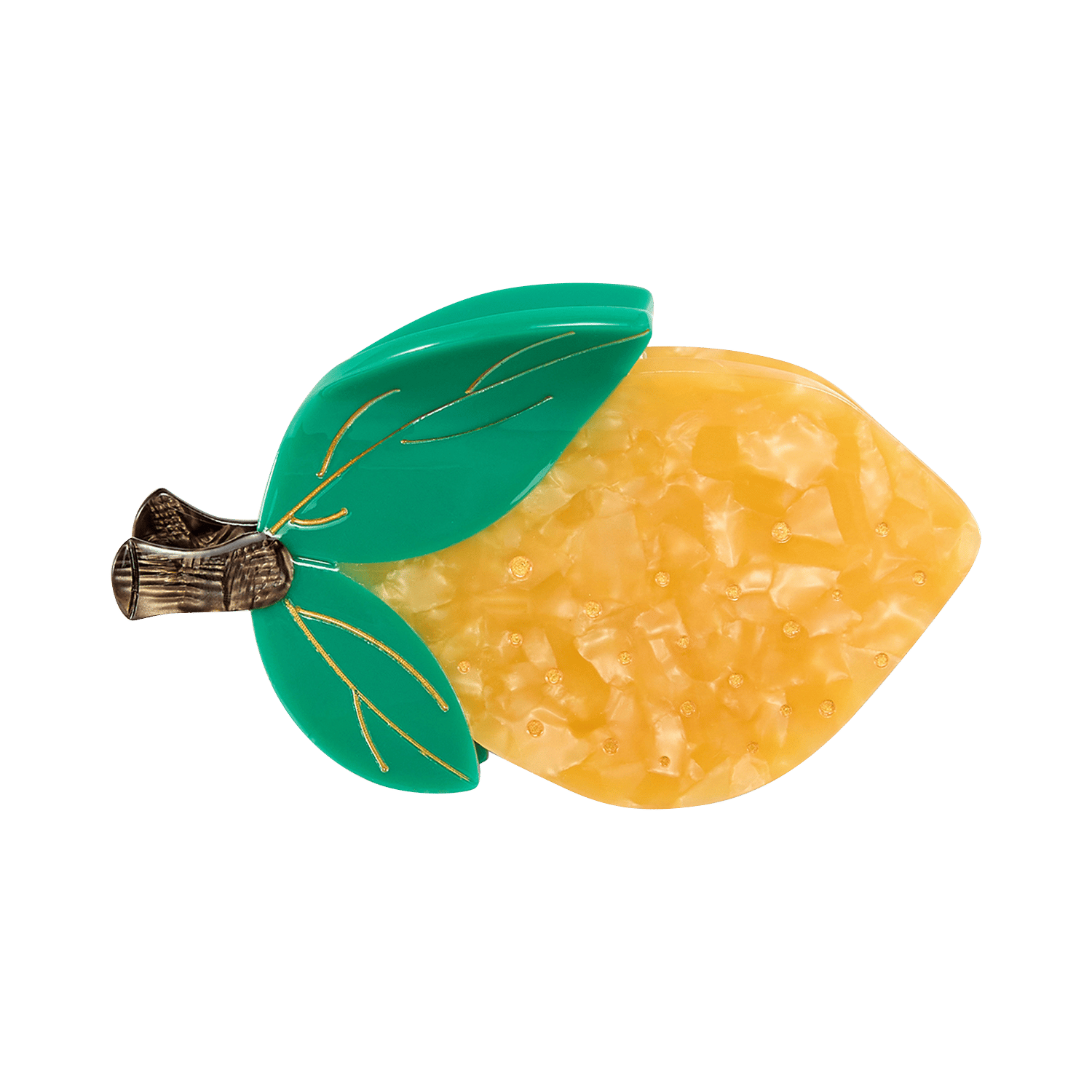 Resin hair clip AU PRINTEMPS PARIS Yellow