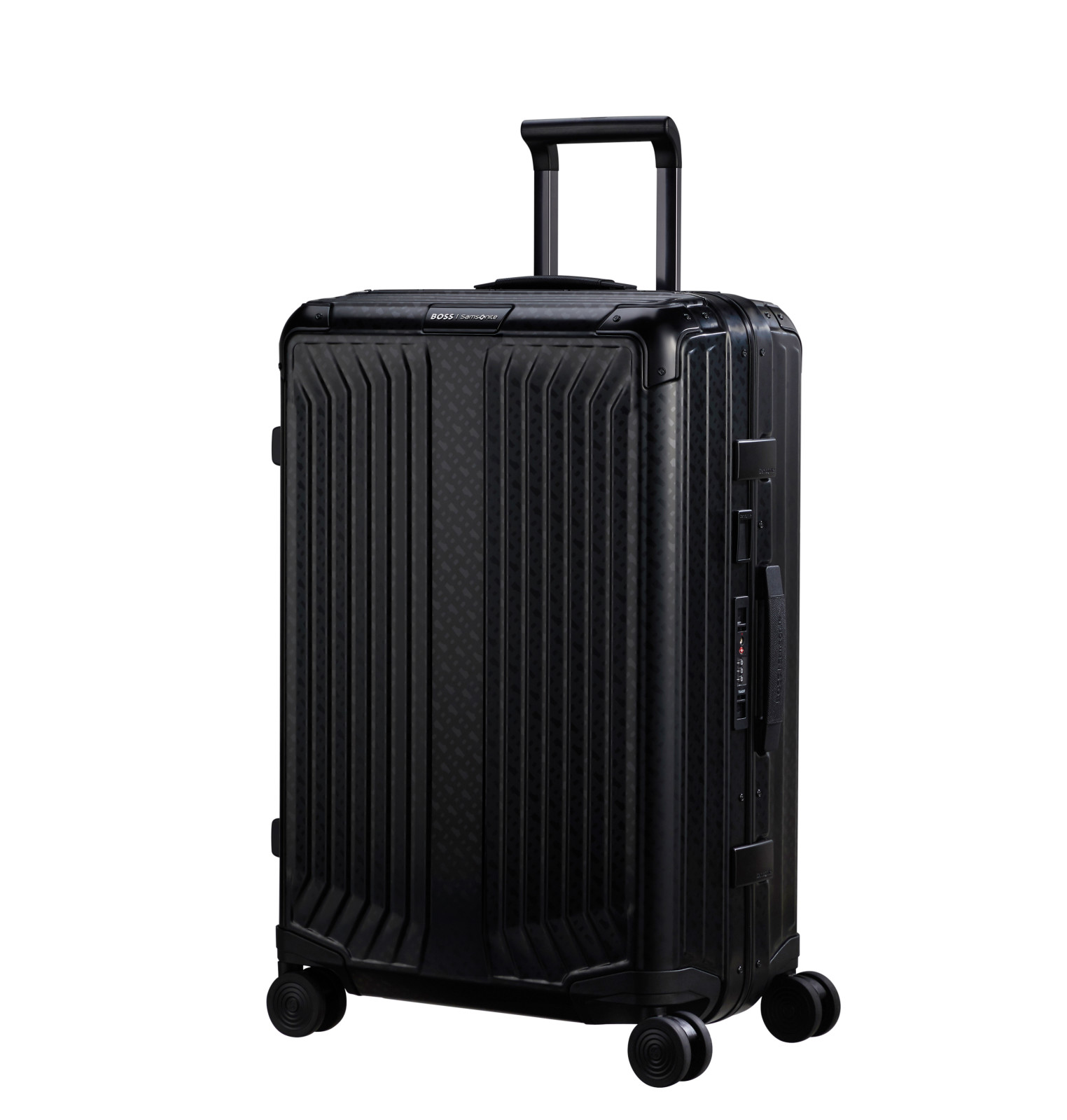 Lite-box alu / boss suitcase 4 wheels size M SAMSONITE Black