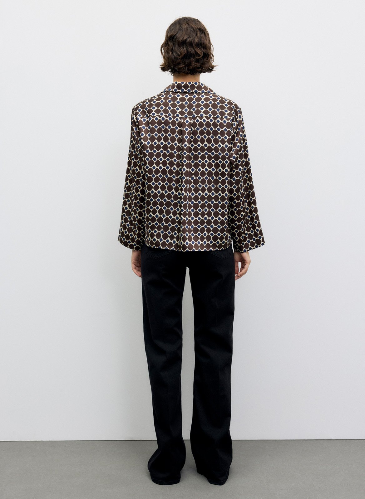Blouse ample à motifs géométrique GERARD DAREL Marron
