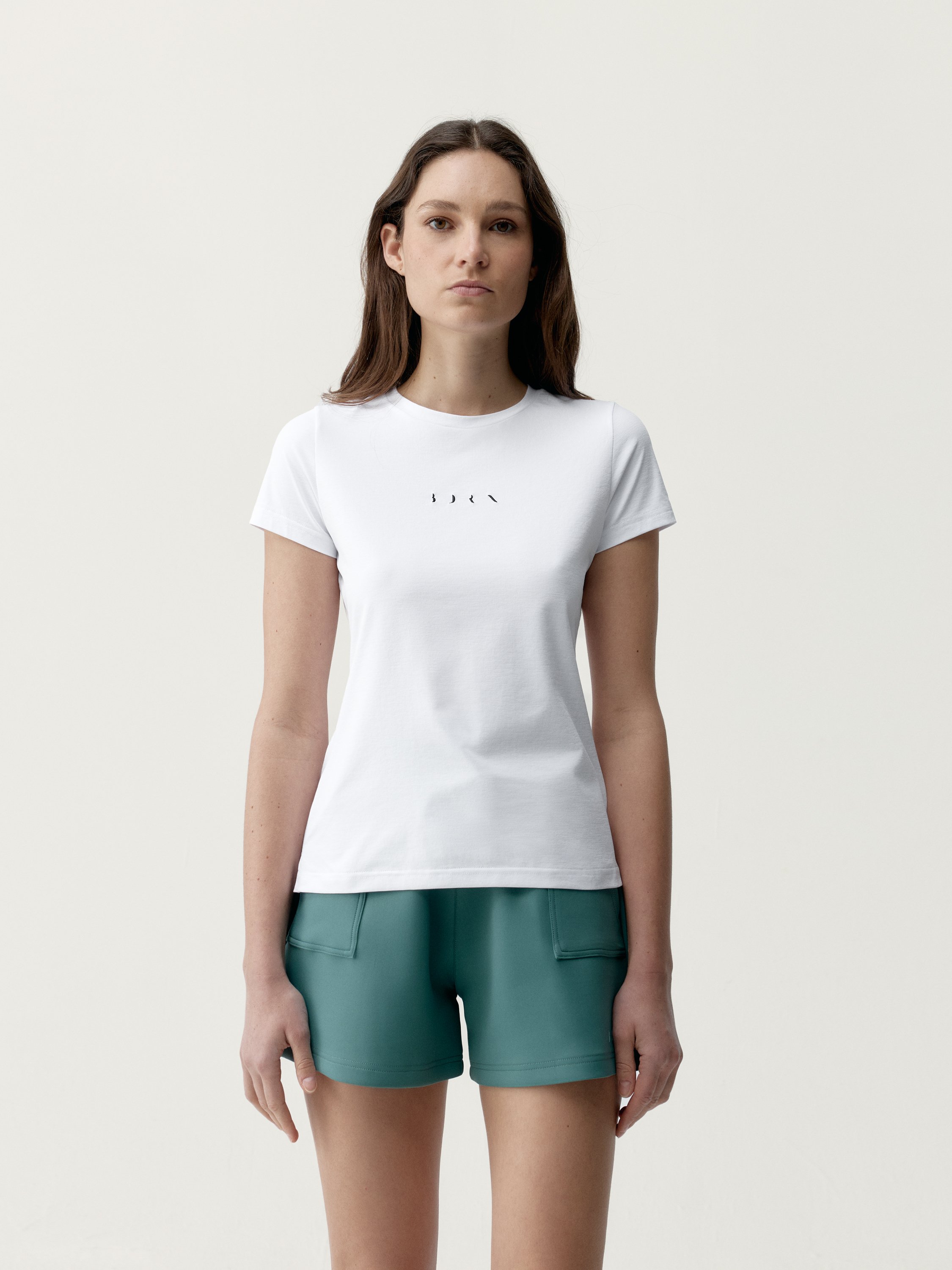 Short-sleeve performance sports t-shirt BORN White