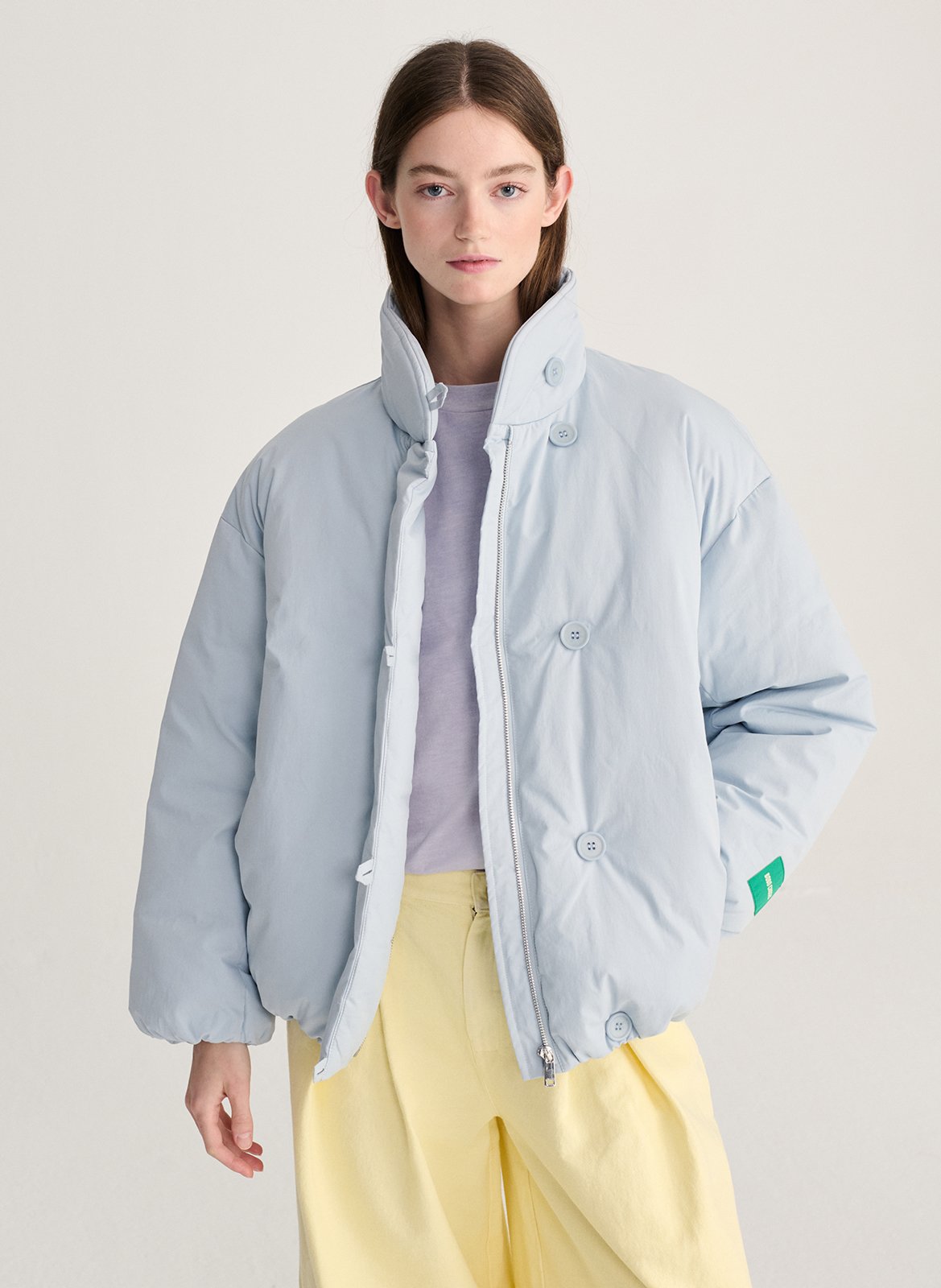 Weite Daunenjacke aus Baumwolle BOBO CHOSES Blau