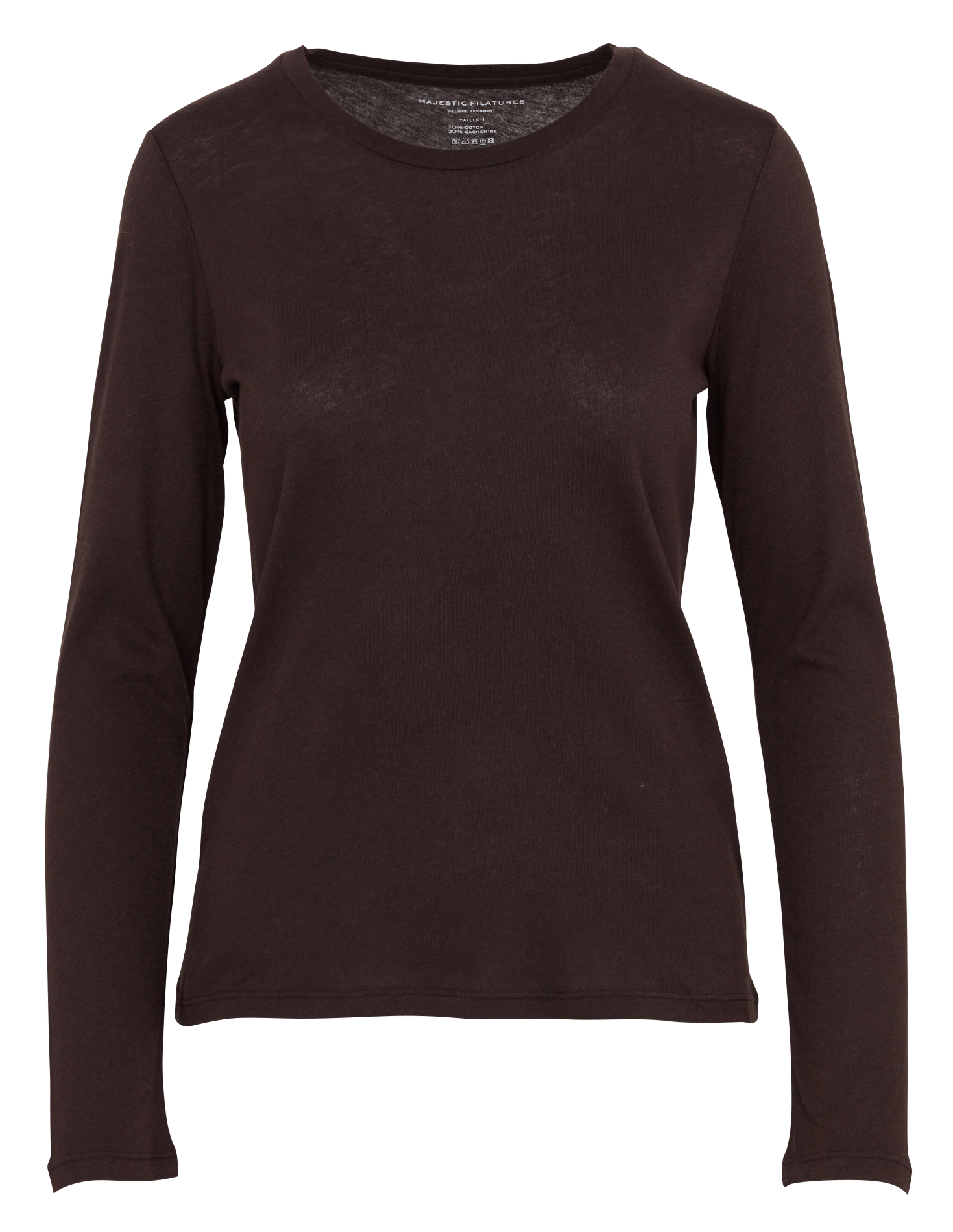 T-shirt met ronde hals | katoenblend MAJESTIC FILATURES