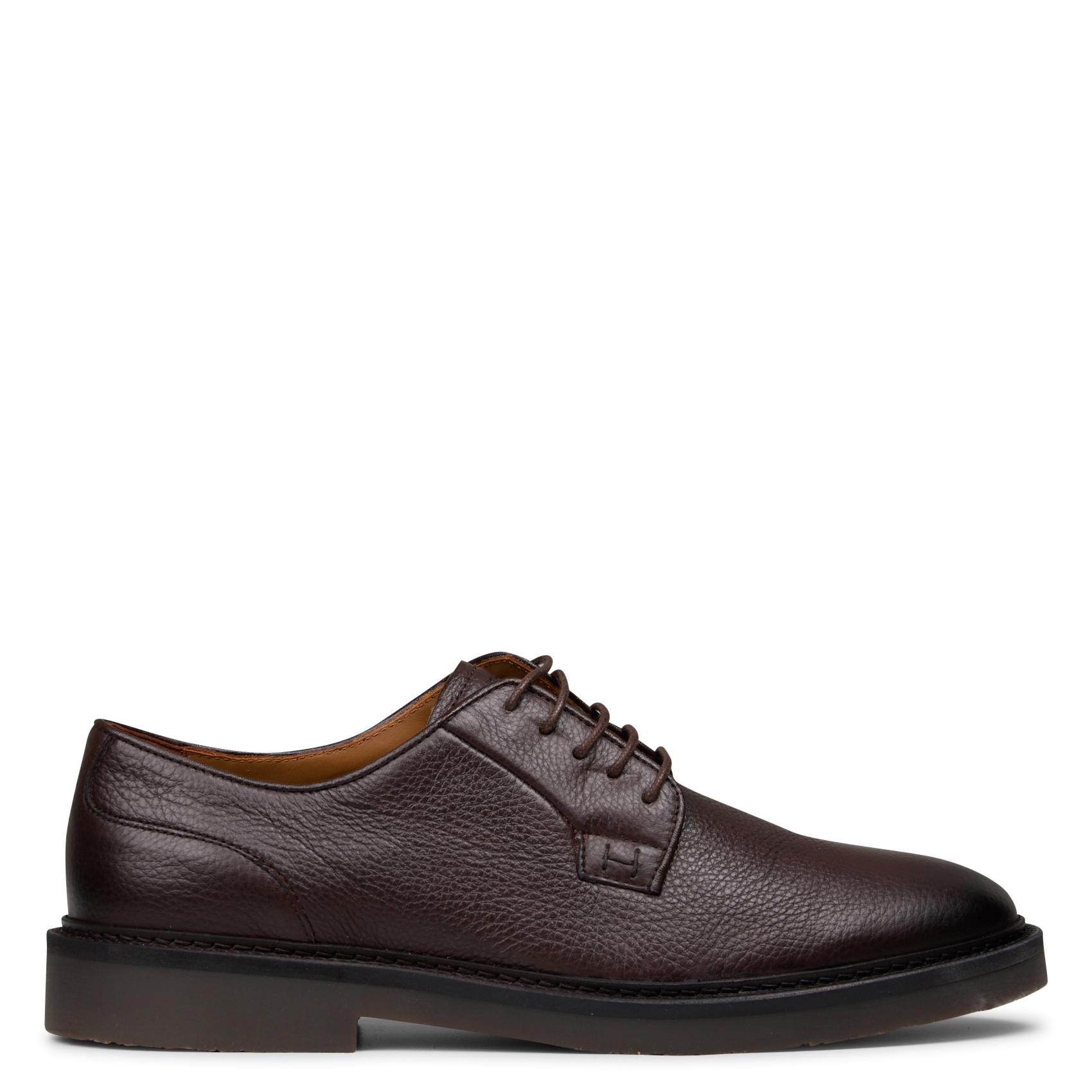 Chaussures de ville en cuir grainé HACKETT Marron