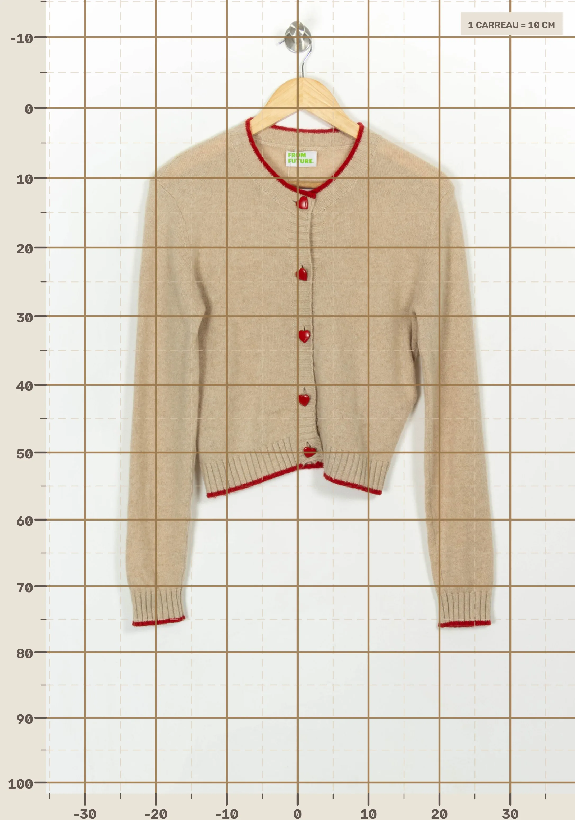 Cardigan FROM FUTURE - Seconde Main Beige