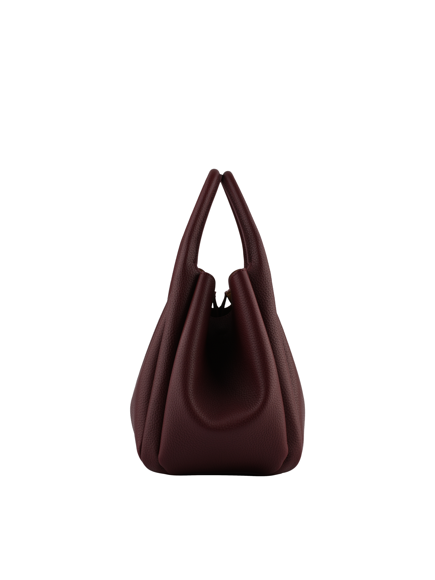 Calfskin leather handbag POURCHET Red